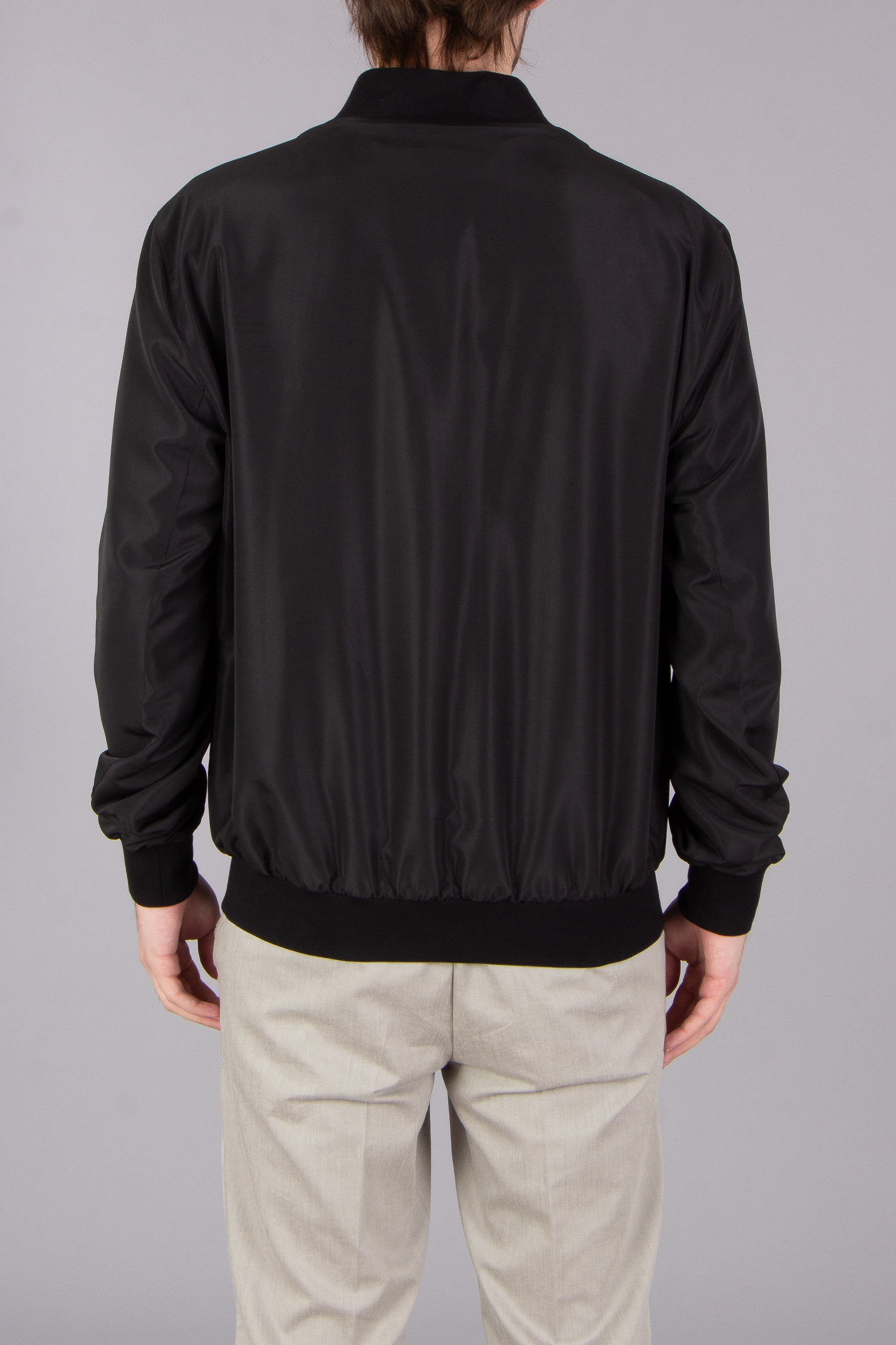 KITON Regular Fit Technical Fabric Bomber Jacket KITON Regular Fit Technical Fabric Bomber Jacket