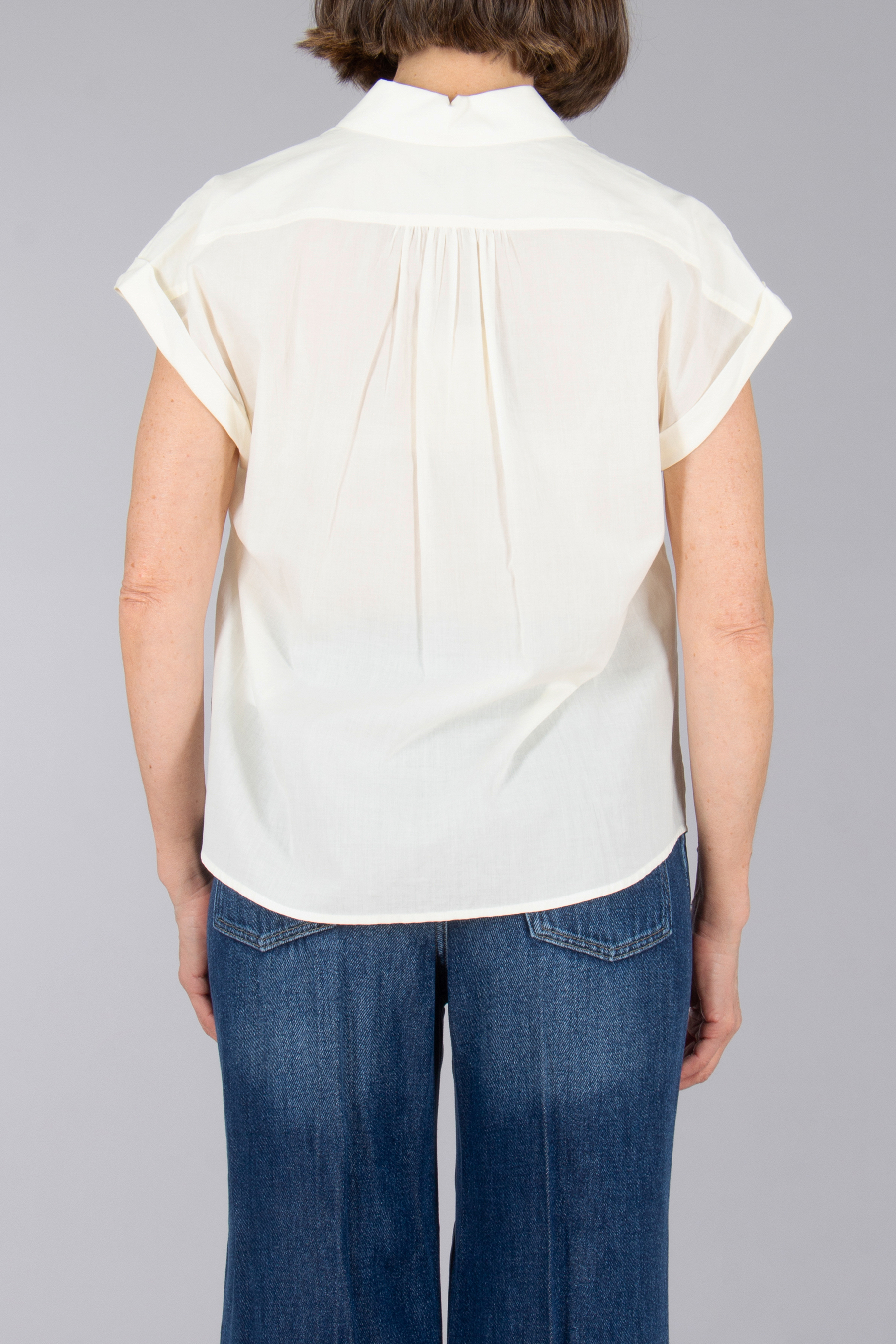 WOOLRICH Comfort Fit Soft Cotton Short-Sleeve Blouse Bluse, Jeans, Erwachsener, Mann, Person