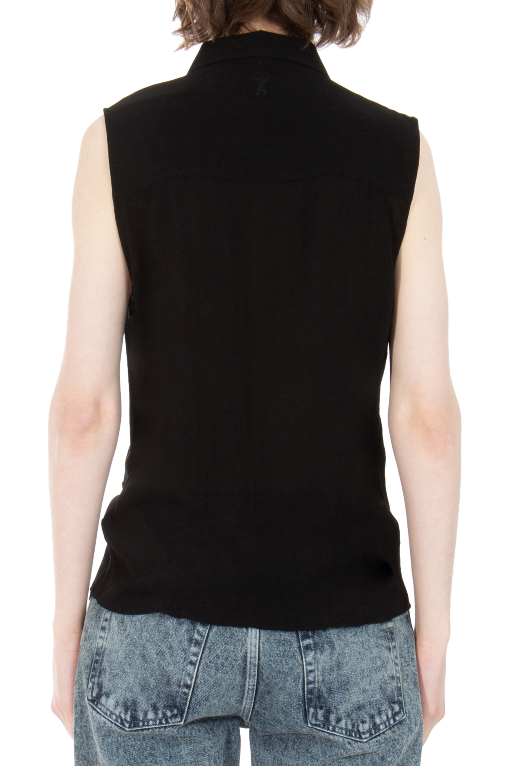 AMI PARIS Sleeveless Viscose Shirt AMI PARIS Sleeveless Viscose Shirt