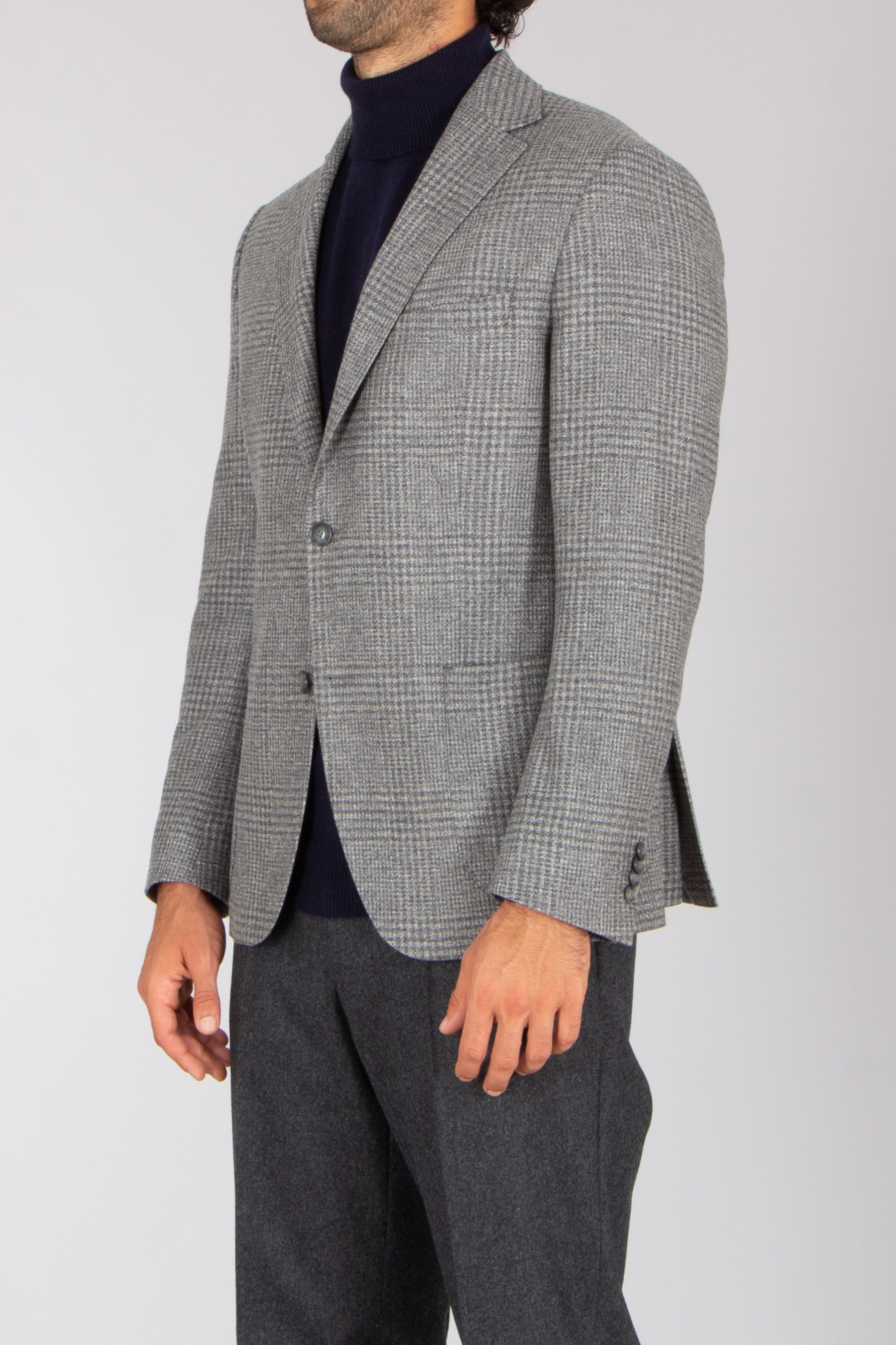 DRESSLER Regular Fit Glencheck Wool-Cashmere Blend Jacket Sendrik Blazer, Mantel, Jacke, Formelle Kleidung, Anzug