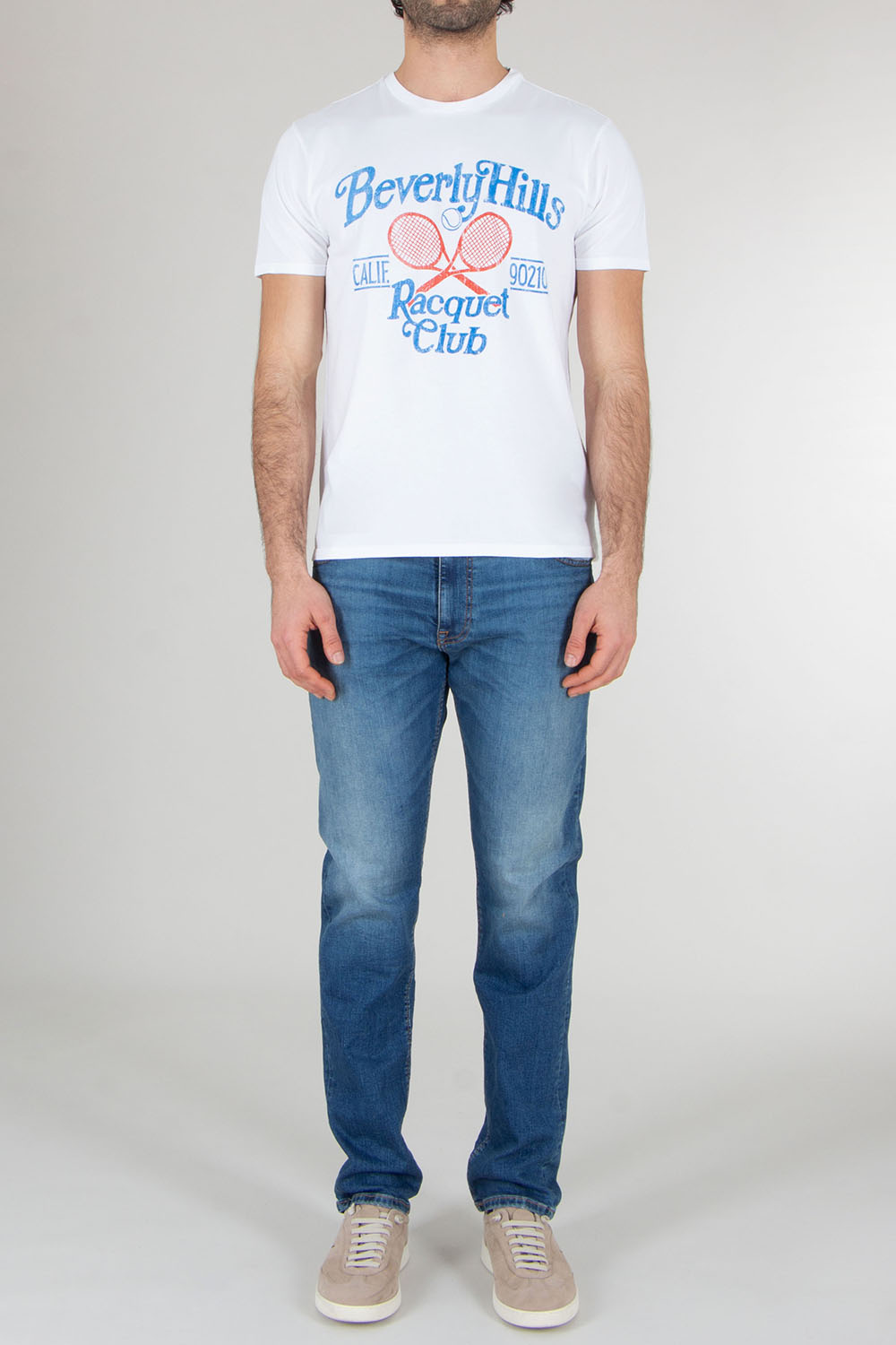BOWERY NYC Regular Fit Graphic Print Cotton Jersey T-Shirt