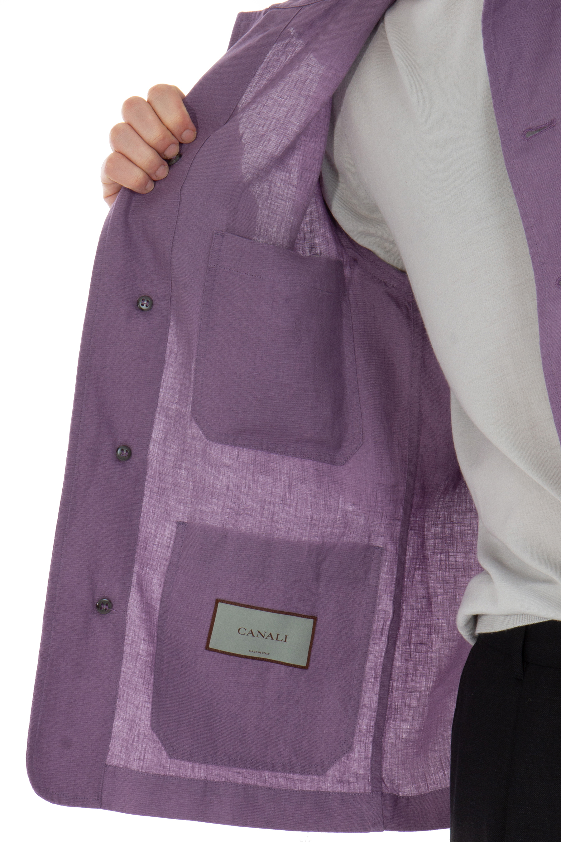 CANALI Relaxed Fit Linen Overshirt CANALI Relaxed Fit Linen Overshirt