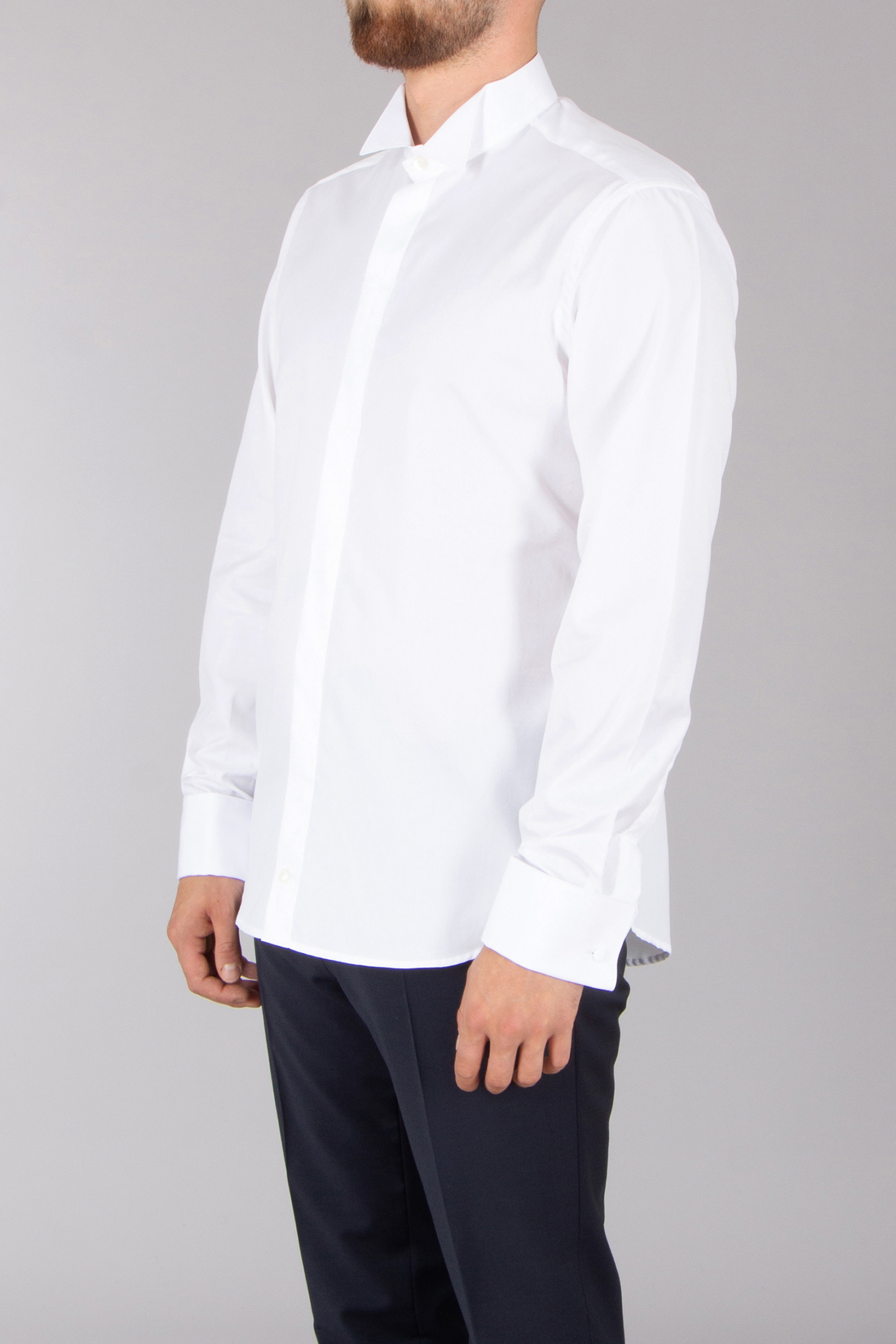 VAN LAACK Tailor Fit Cotton Tuxedo Shirt Gala-DTF Bekleidung, Hemd, Kleid, Hemd, Langarm, Ärmel