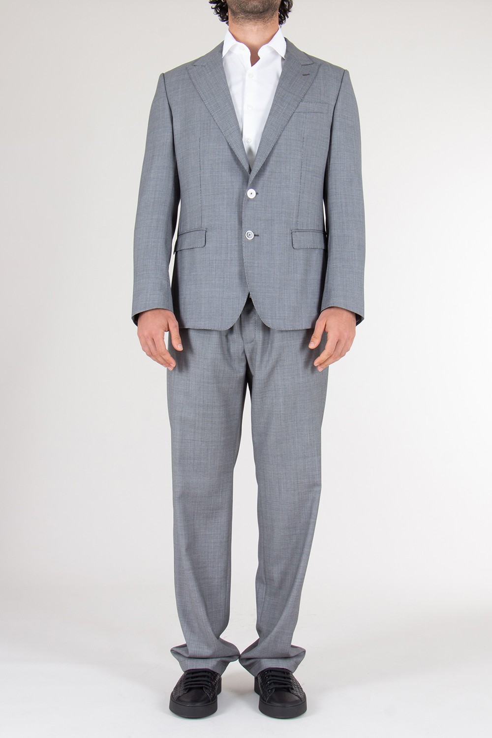 DOLCE & GABBANA Regular Fit Single Breasted Virgin Wool Blazer Taormina