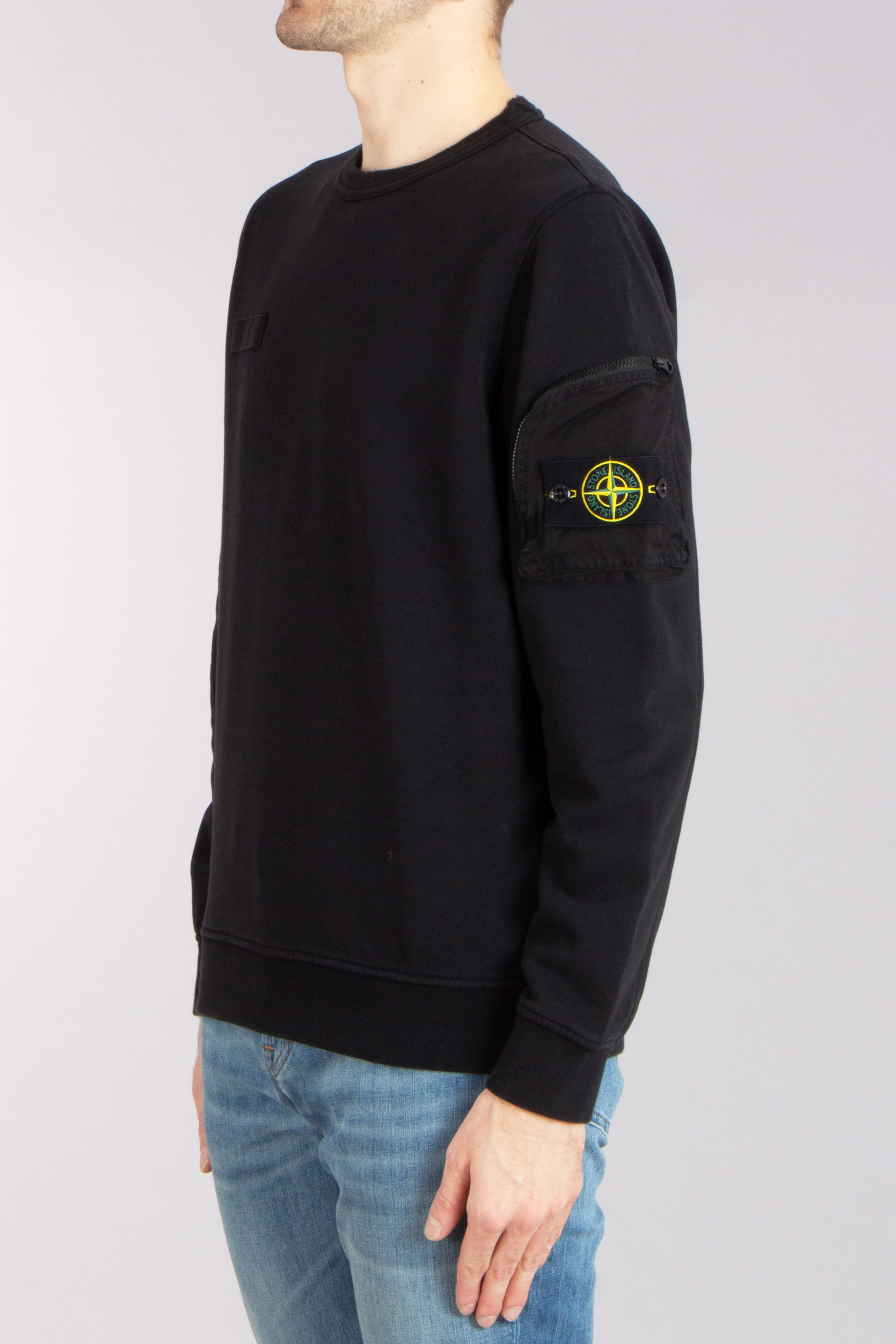 STONE ISLAND Garment-Dyed Organic Cotton Fleece Sweatshirt STONE ISLAND Garment-Dyed Organic Cotton Fleece Sweatshirt