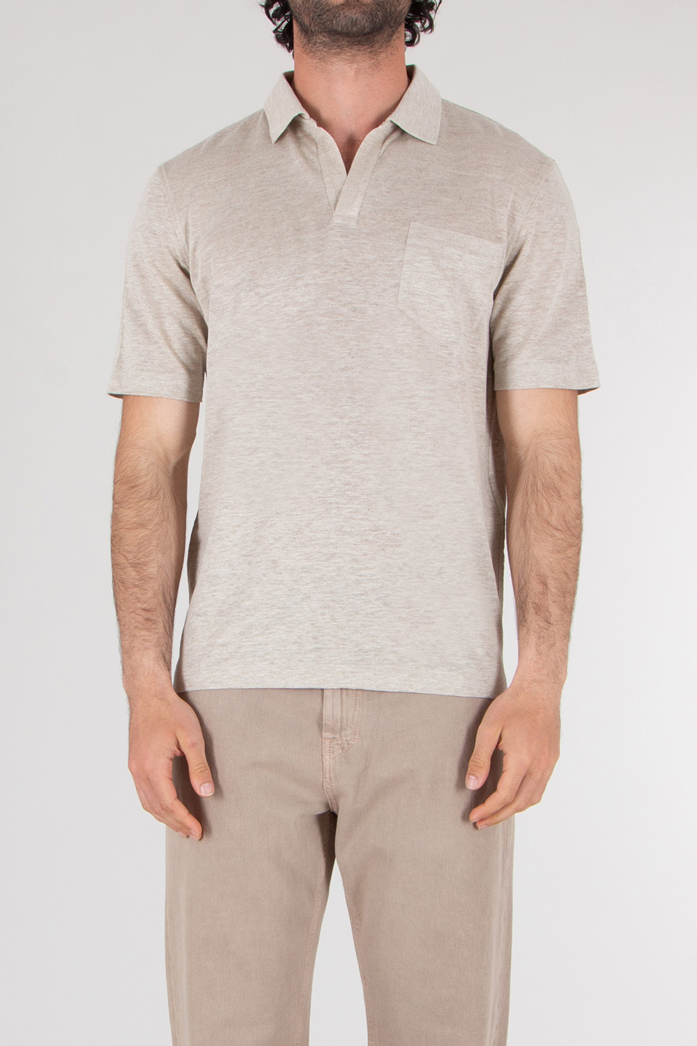 SEAESE Regular Fit Hemp Polo Shirt