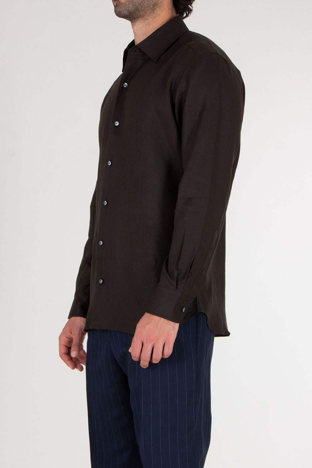 Zegna Regular Fit Oasi Lino Shirt