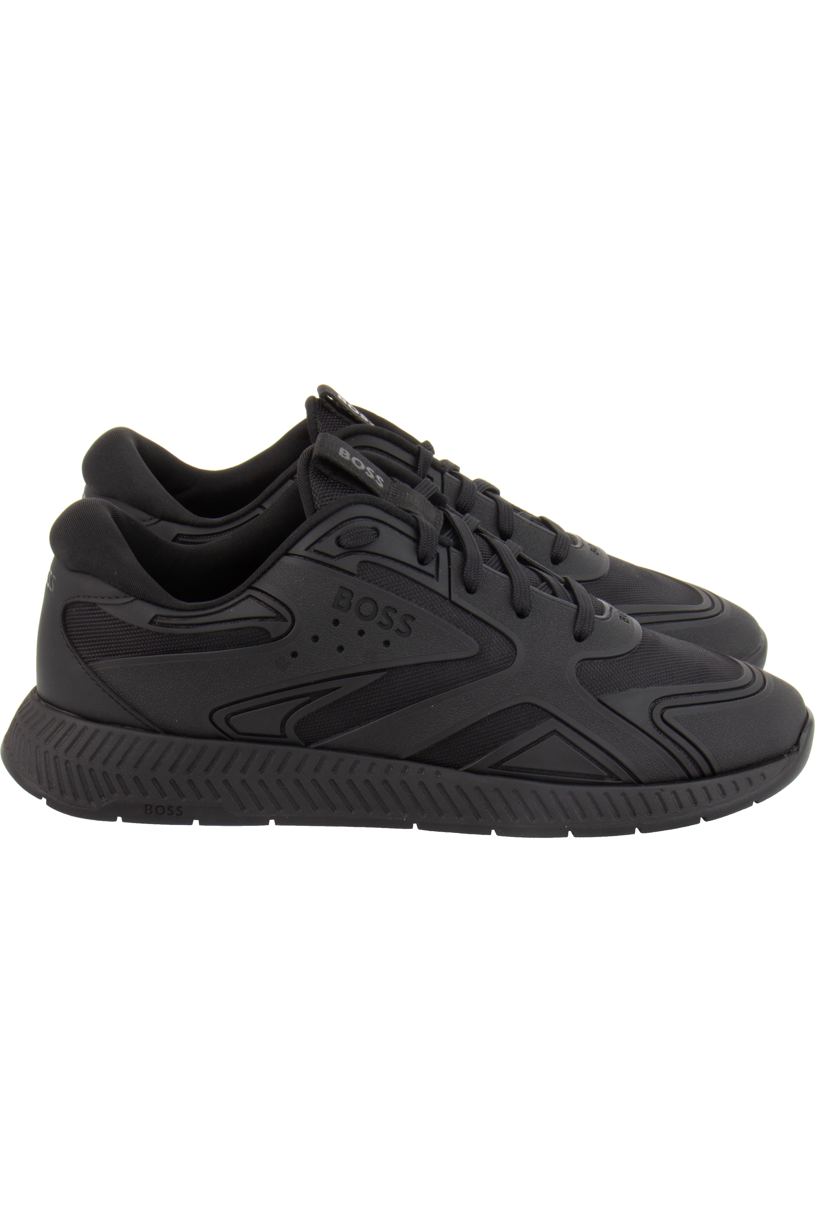 BOSS Mixed-Material Sneakers Titanium Runn BOSS Mixed-Material Sneakers Titanium Runn