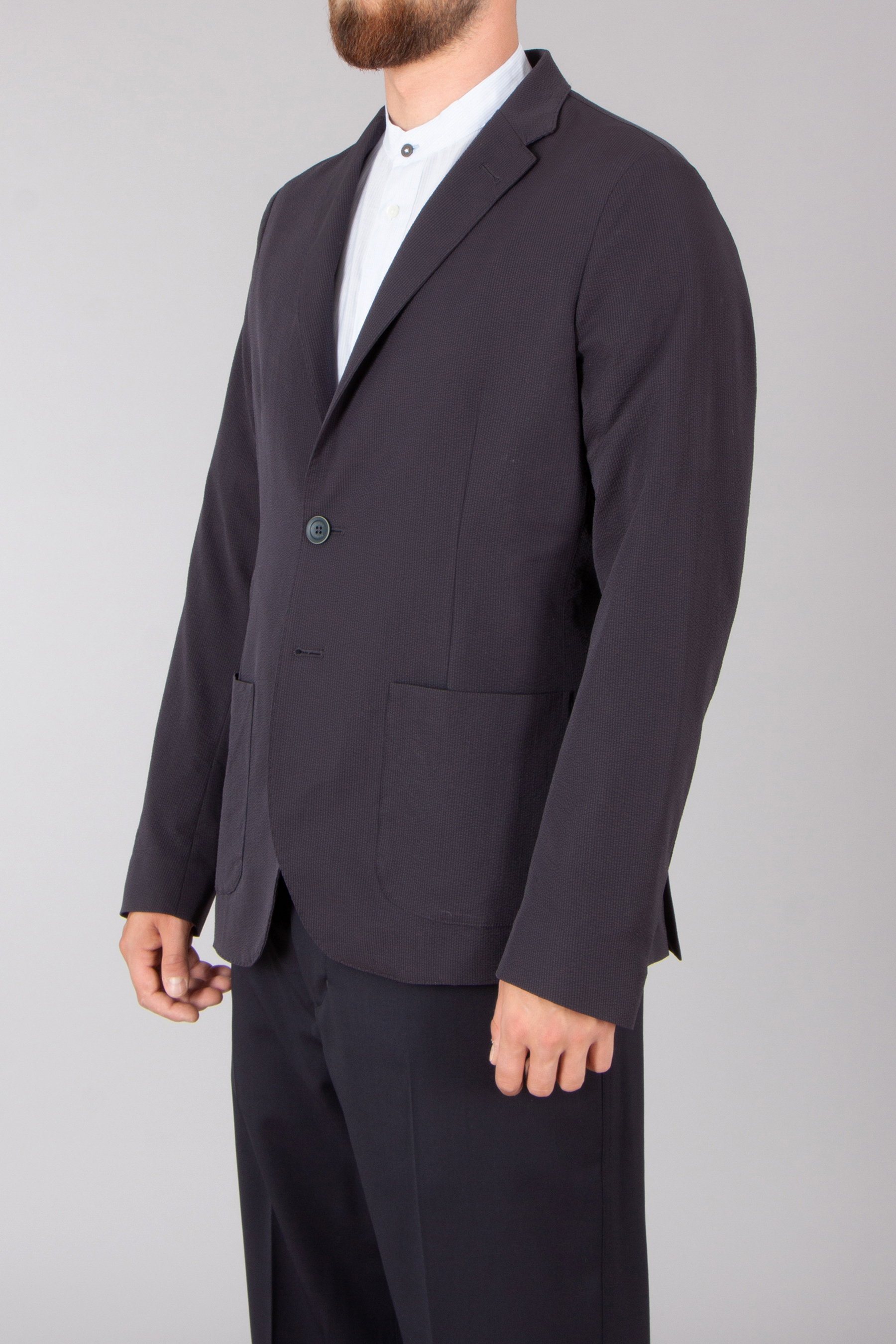 HERNO Regular Fit Stretch Seer-Crease Jacket Formelle Kleidung, Anzug, Mantel, Blazer, Jacke
