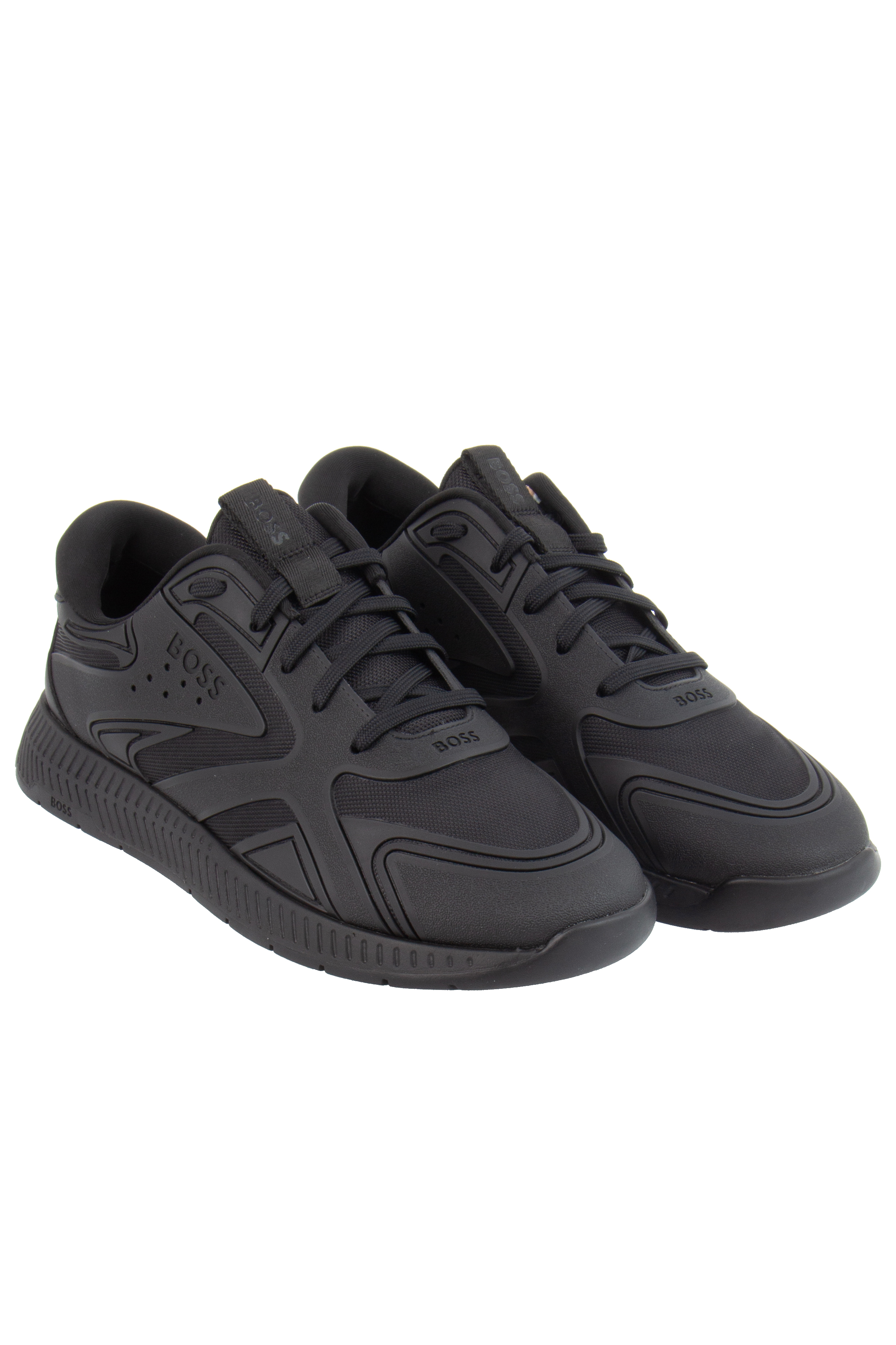 BOSS Mixed-Material Sneakers Titanium Runn BOSS Mixed-Material Sneakers Titanium Runn