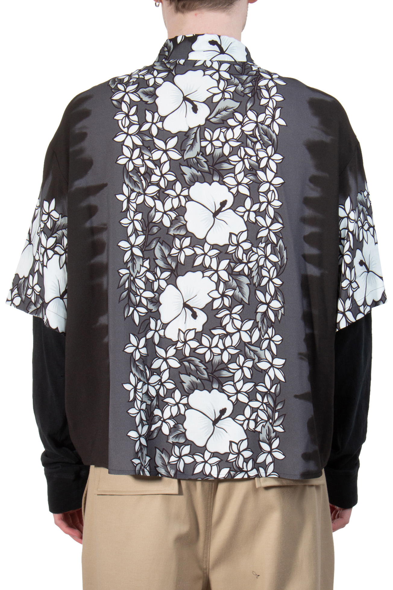 DSQUARED2 Layered Printed Bowling Drop Shirt