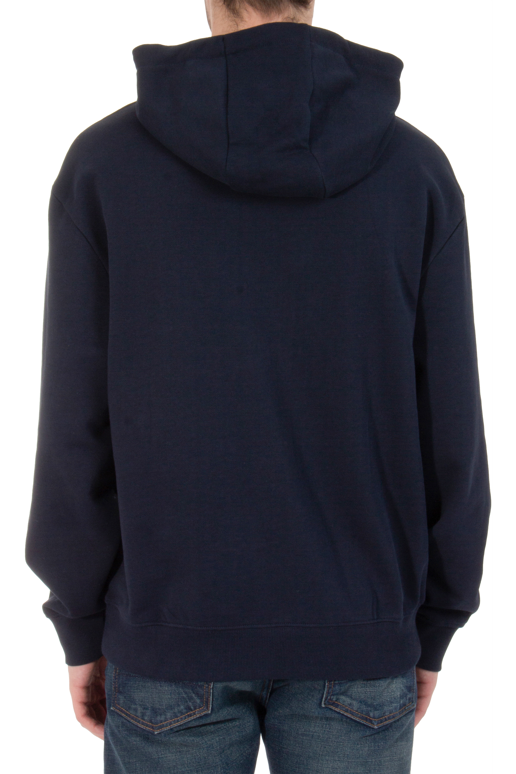 HUGO Relaxed Fit Printed Cotton Terry Hoodie Dapo