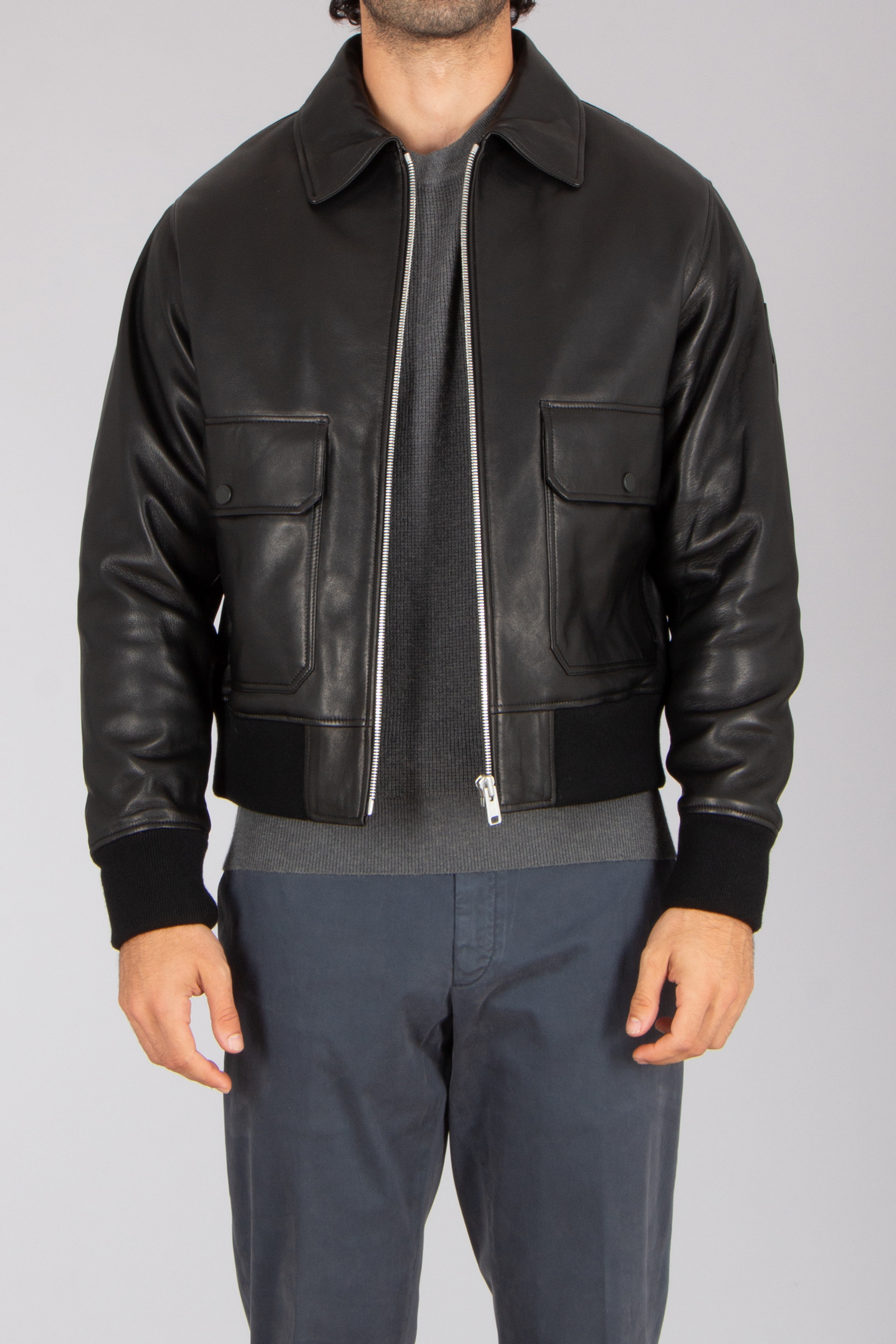 Bekleidung, Mantel, Jacke, Jacke aus Leder