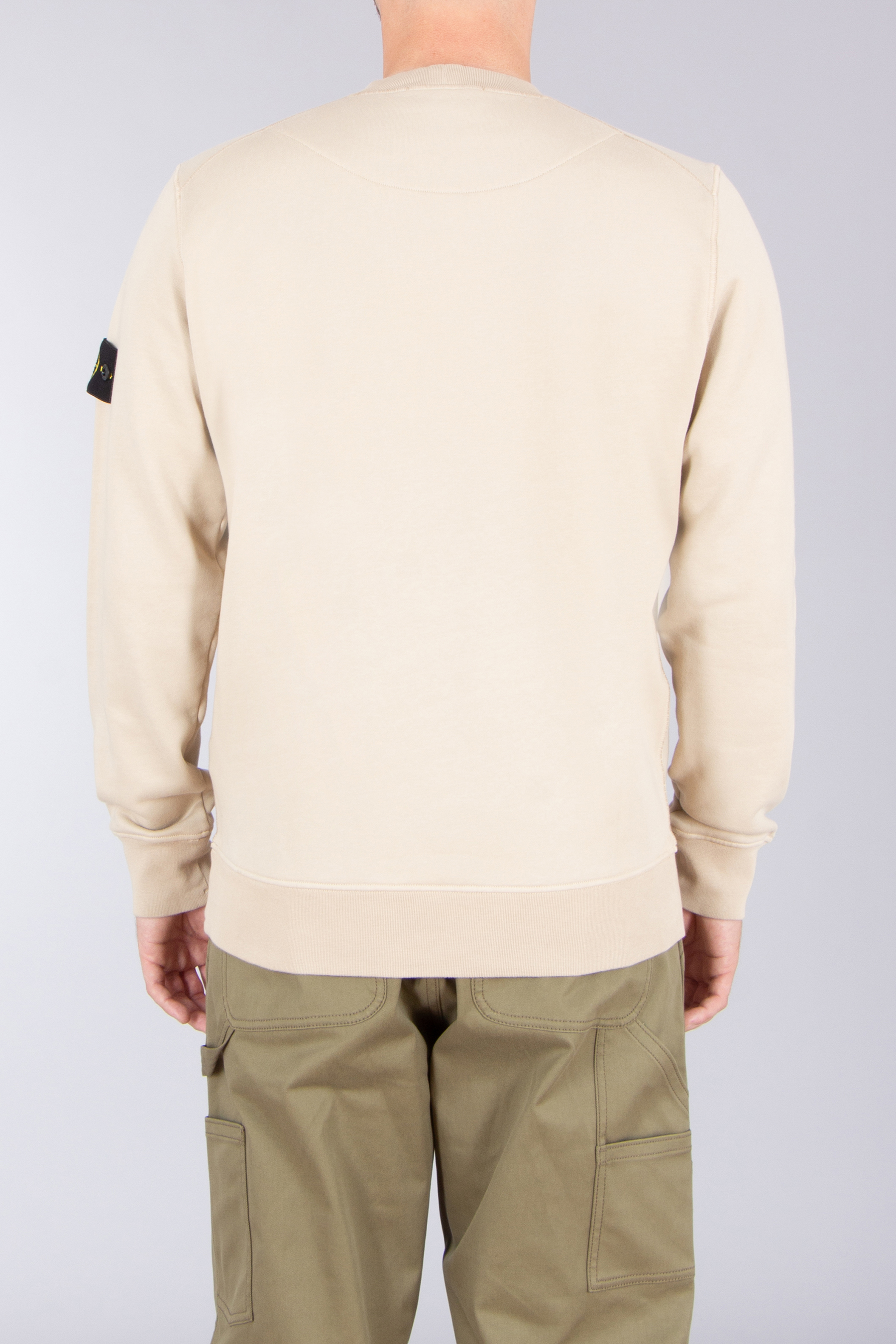 STONE ISLAND Regular Fit Organic Cotton Fleece Sweatshirt Langarm, Ärmel, Pullover, Sweatshirt, Hosen