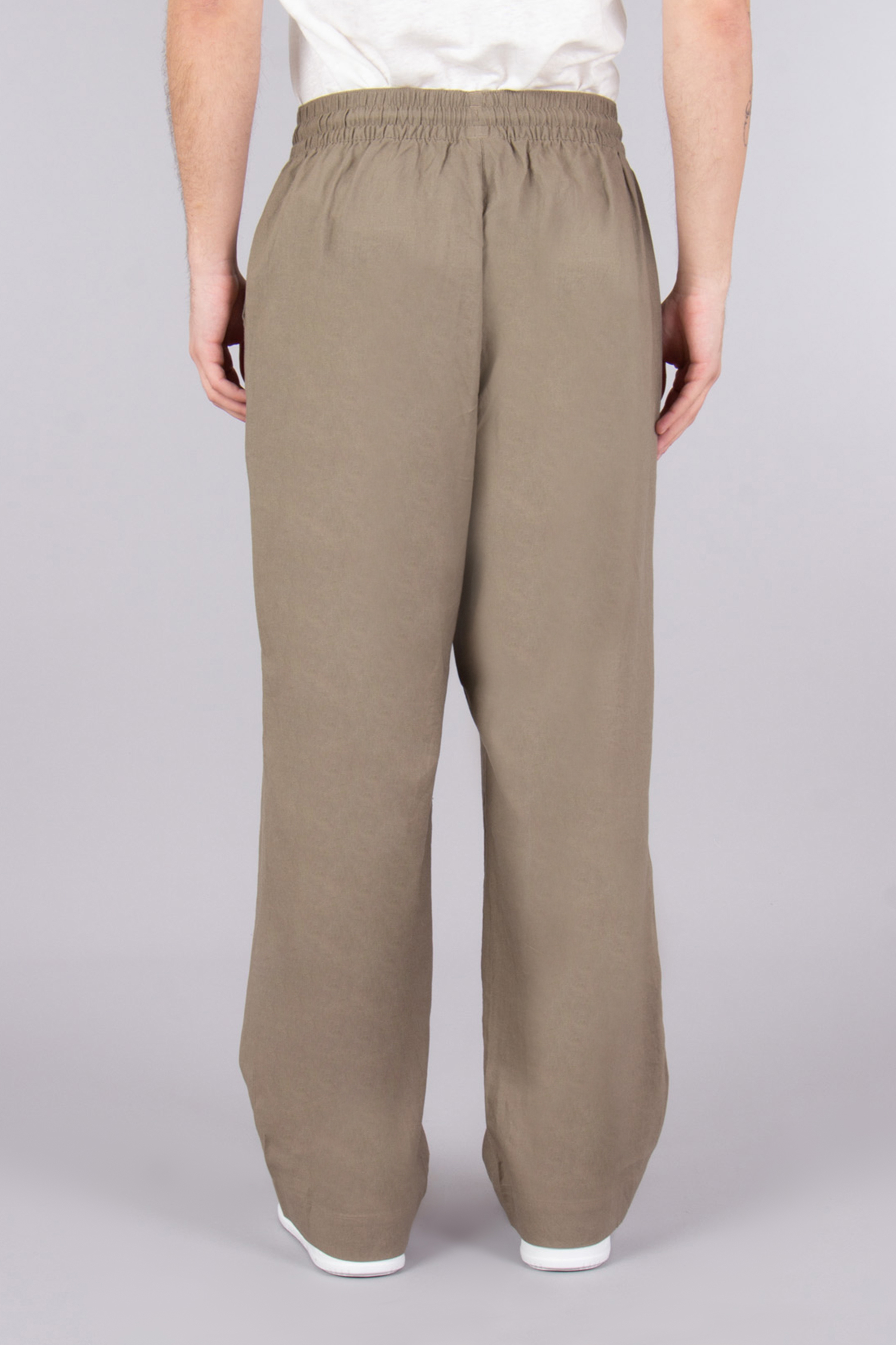 EMPORIO ARMANI Relaxed Fit Linen Blend Beachwear Pants EMPORIO ARMANI Relaxed Fit Linen Blend Beachwear Pants
