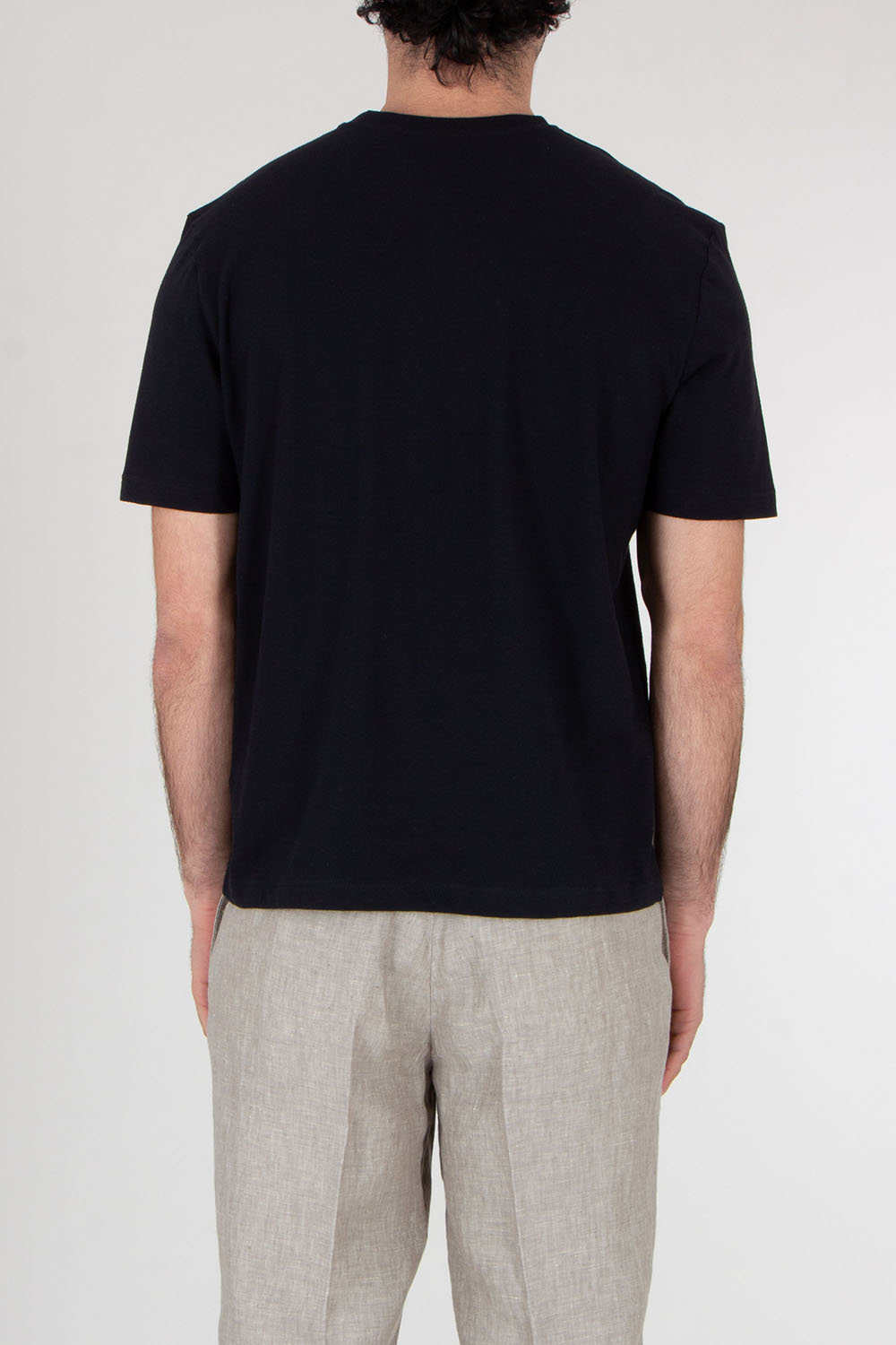 PAUL SMITH Regular Fit Cotton Linen T-Shirt 