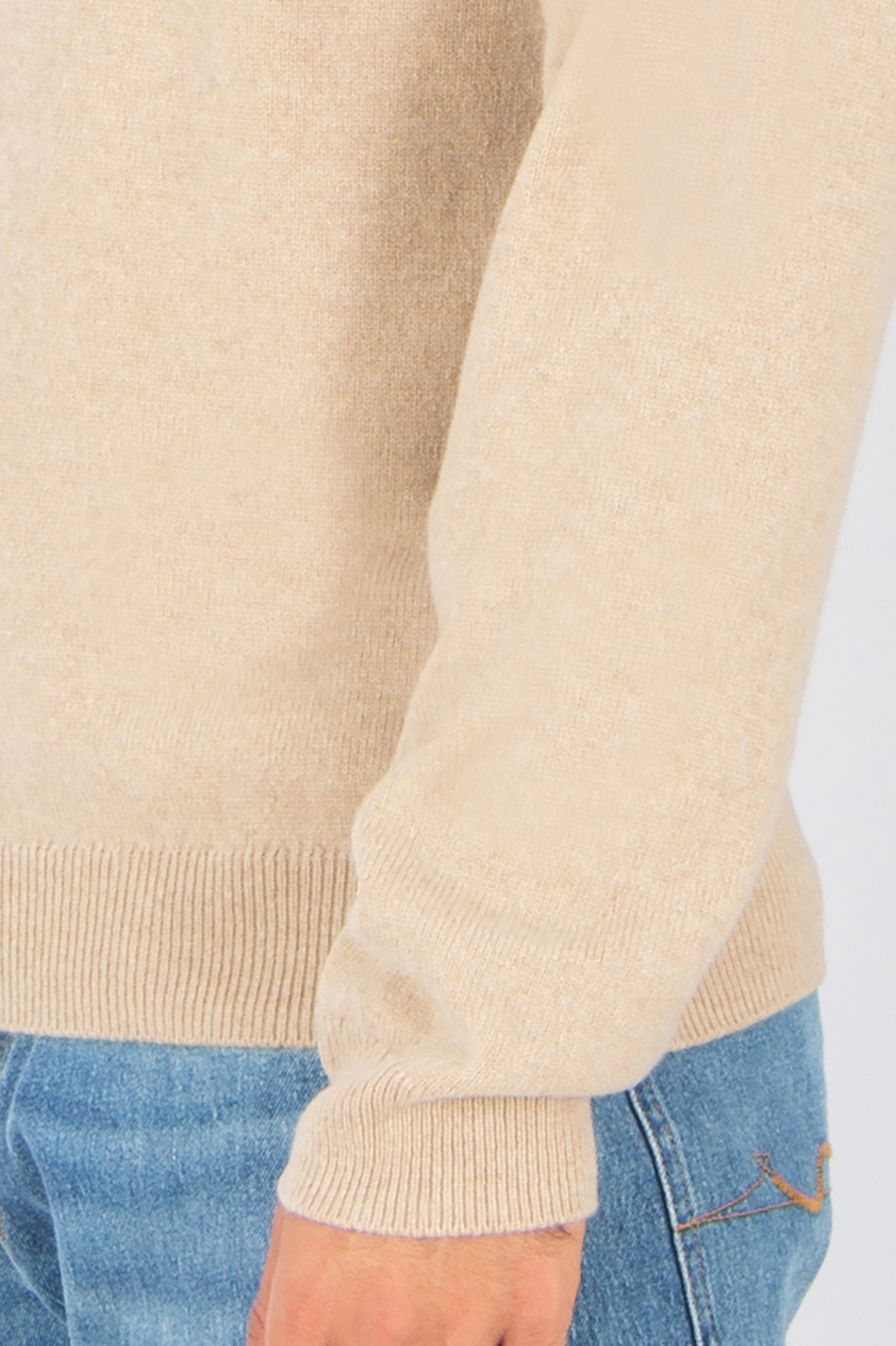 PAUL SMITH Regular Fit Wool Crew Neck Sweater Langarm, Ärmel, Strickwaren, Pullover, Jeanshose