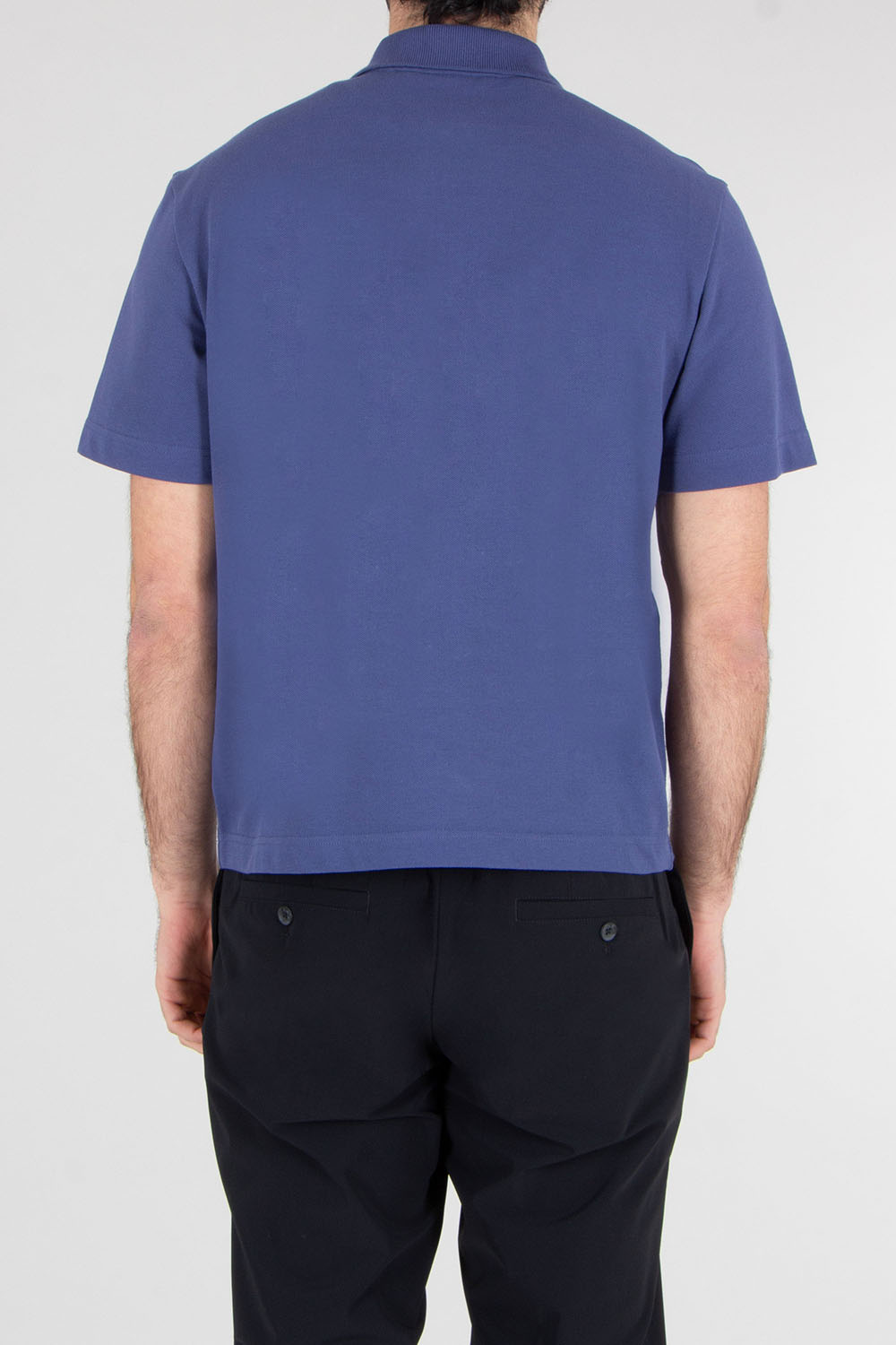 MONCLER Loose Fit Cotton Piqué Polo Shirt