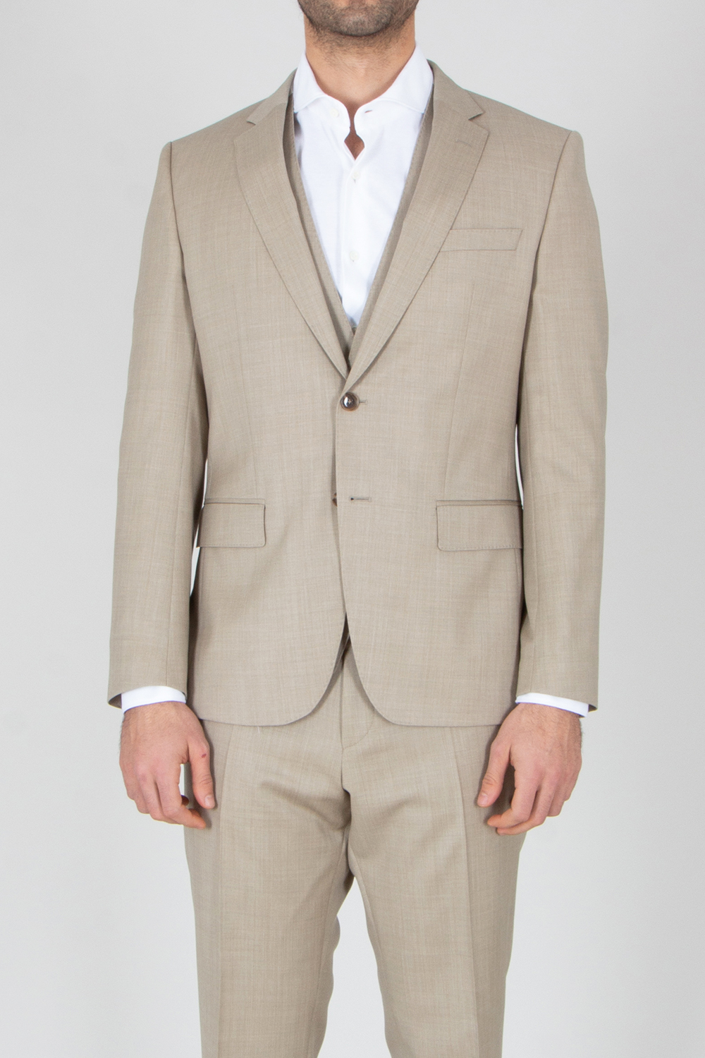 BOSS Slim Fit Super 102's Virgin Wool Serge Suit Jacket H-Huge