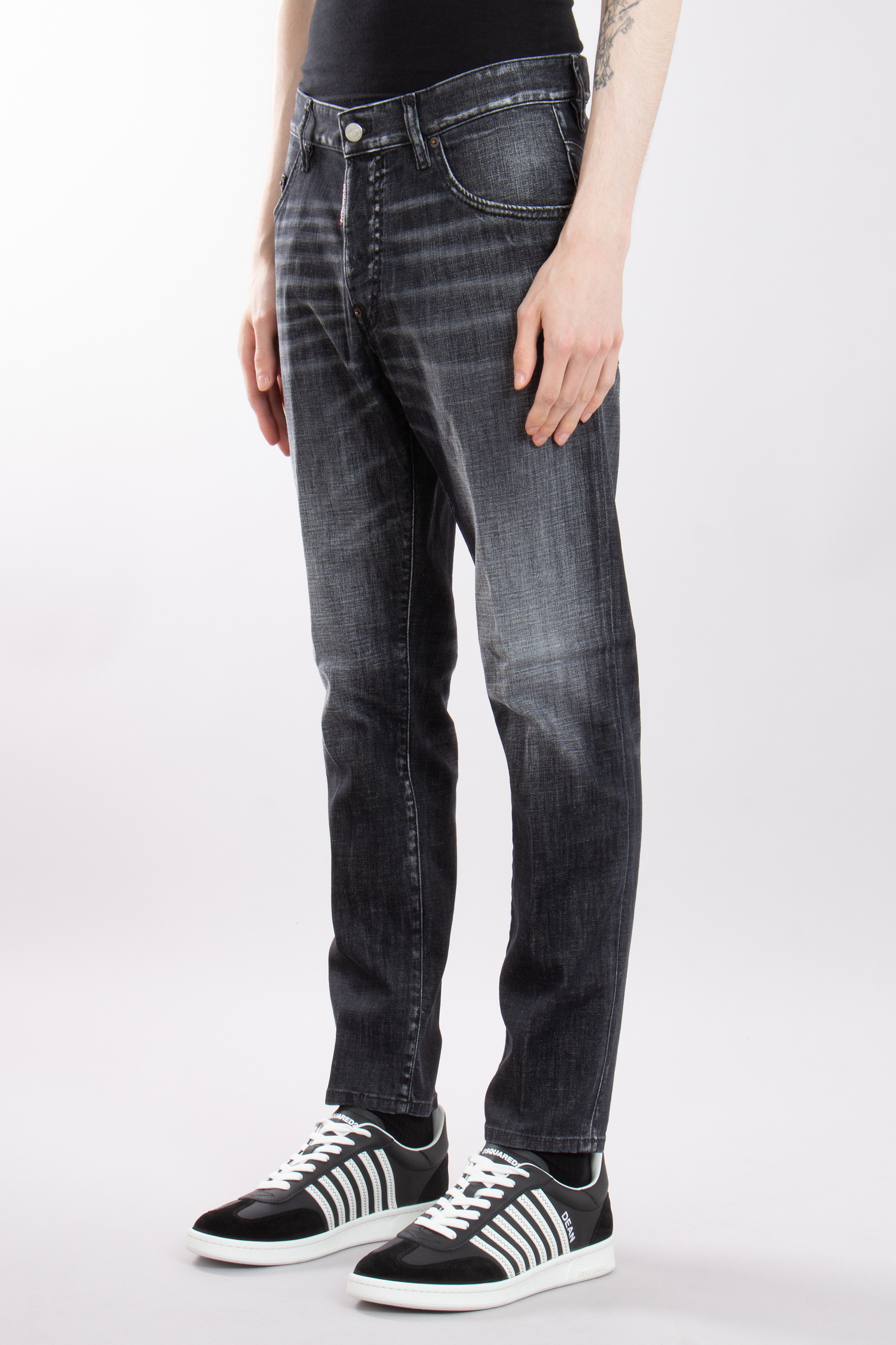 DSQUARED2 Cotton Stretch Denim Skater Jeans DSQUARED2 Cotton Stretch Denim Skater Jeans