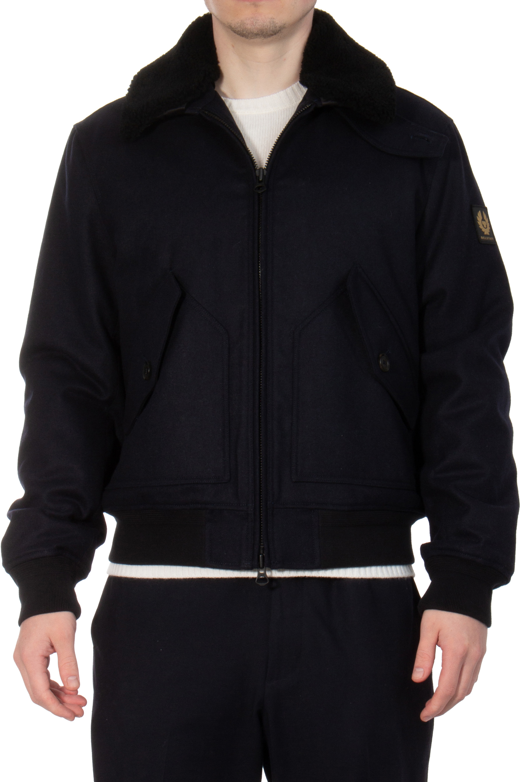 BELSTAFF Wool Mix Bomber Jacket Haywood BELSTAFF Wool Mix Bomber Jacket Haywood