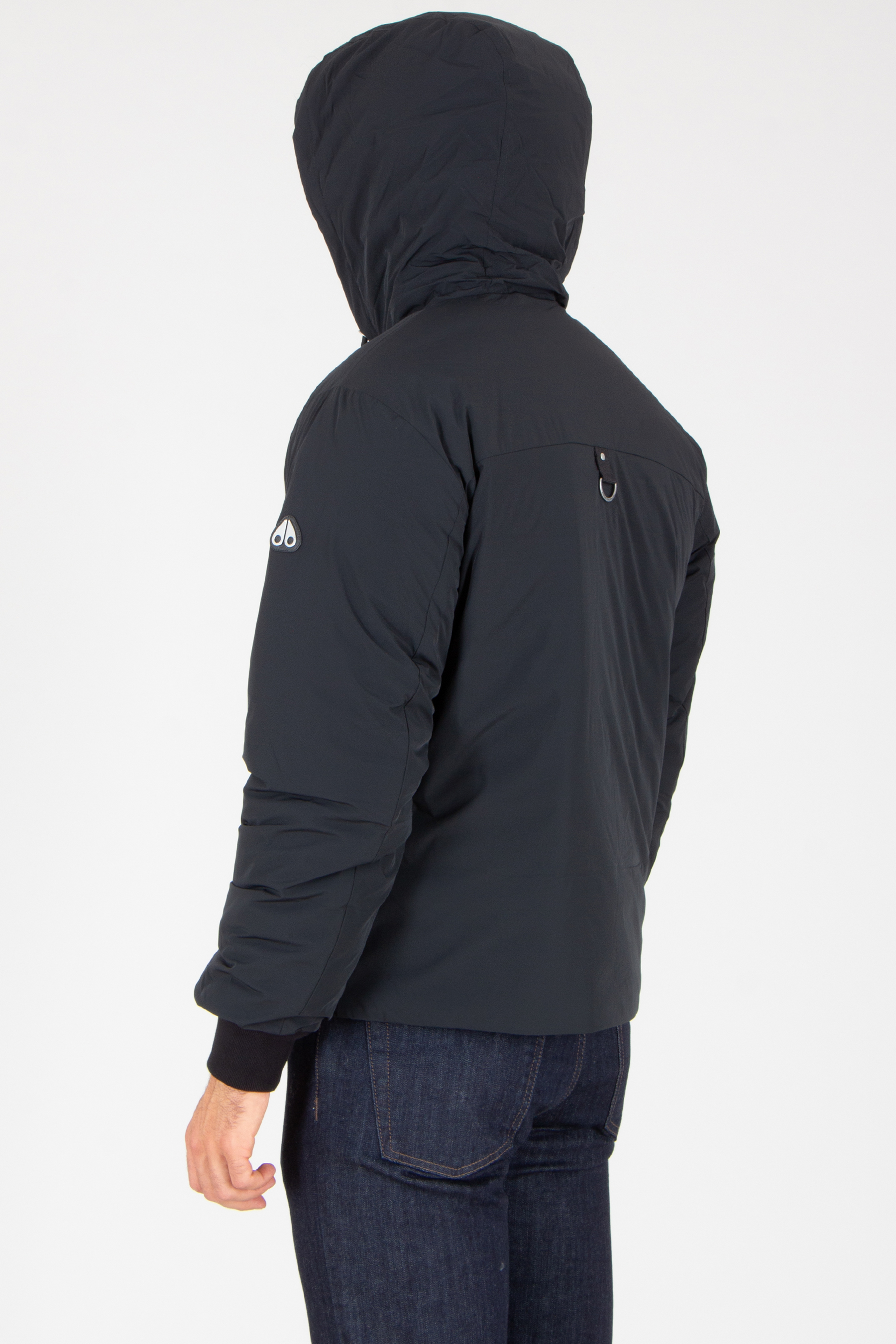 Mantel, Jacke, Kapuzenpulli, Jeanshose, Kapuze