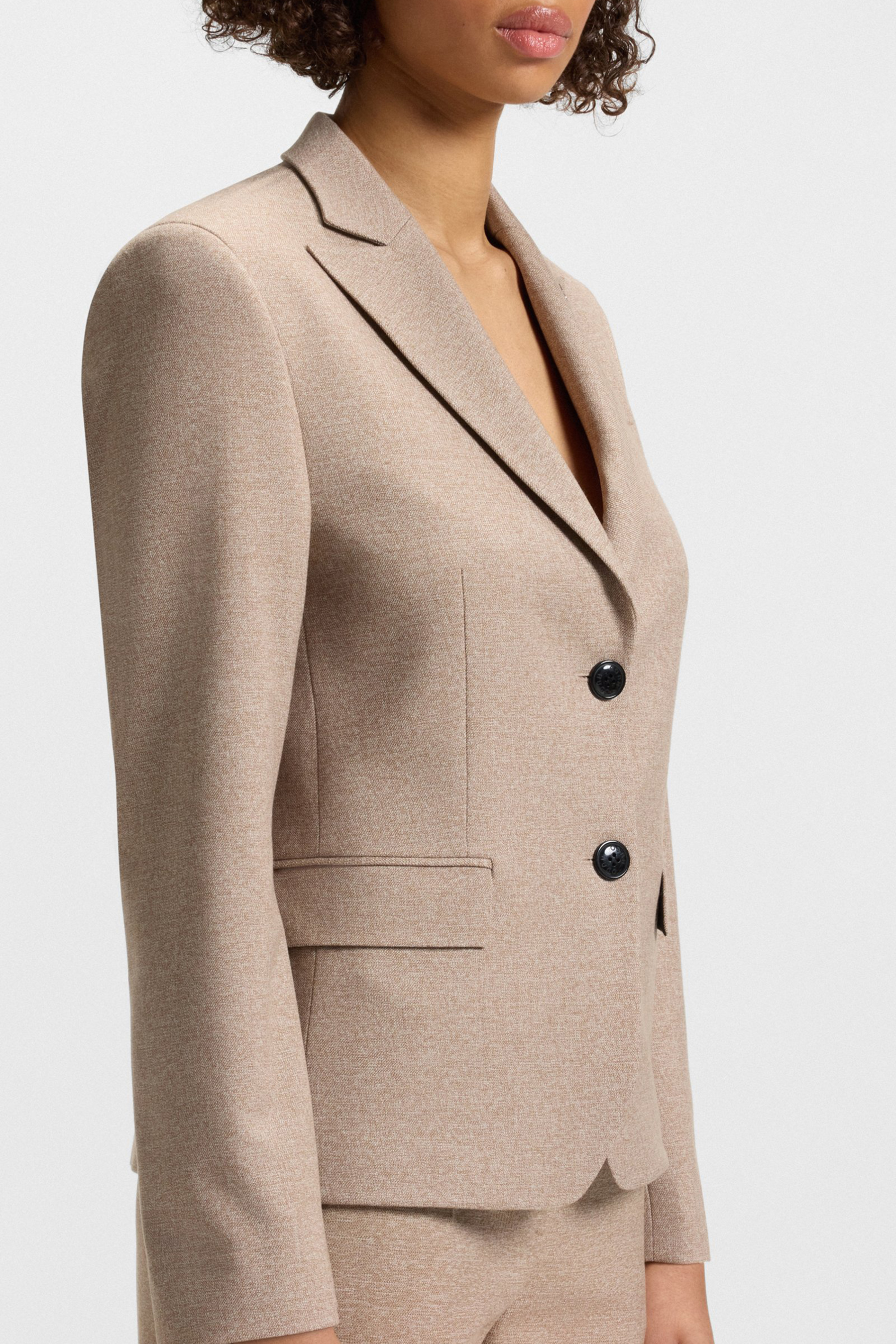 HUGO Relaxed Fit Stretch Mouliné Blazer Anoria Blazer, Mantel, Jacke, Formelle Kleidung, Anzug