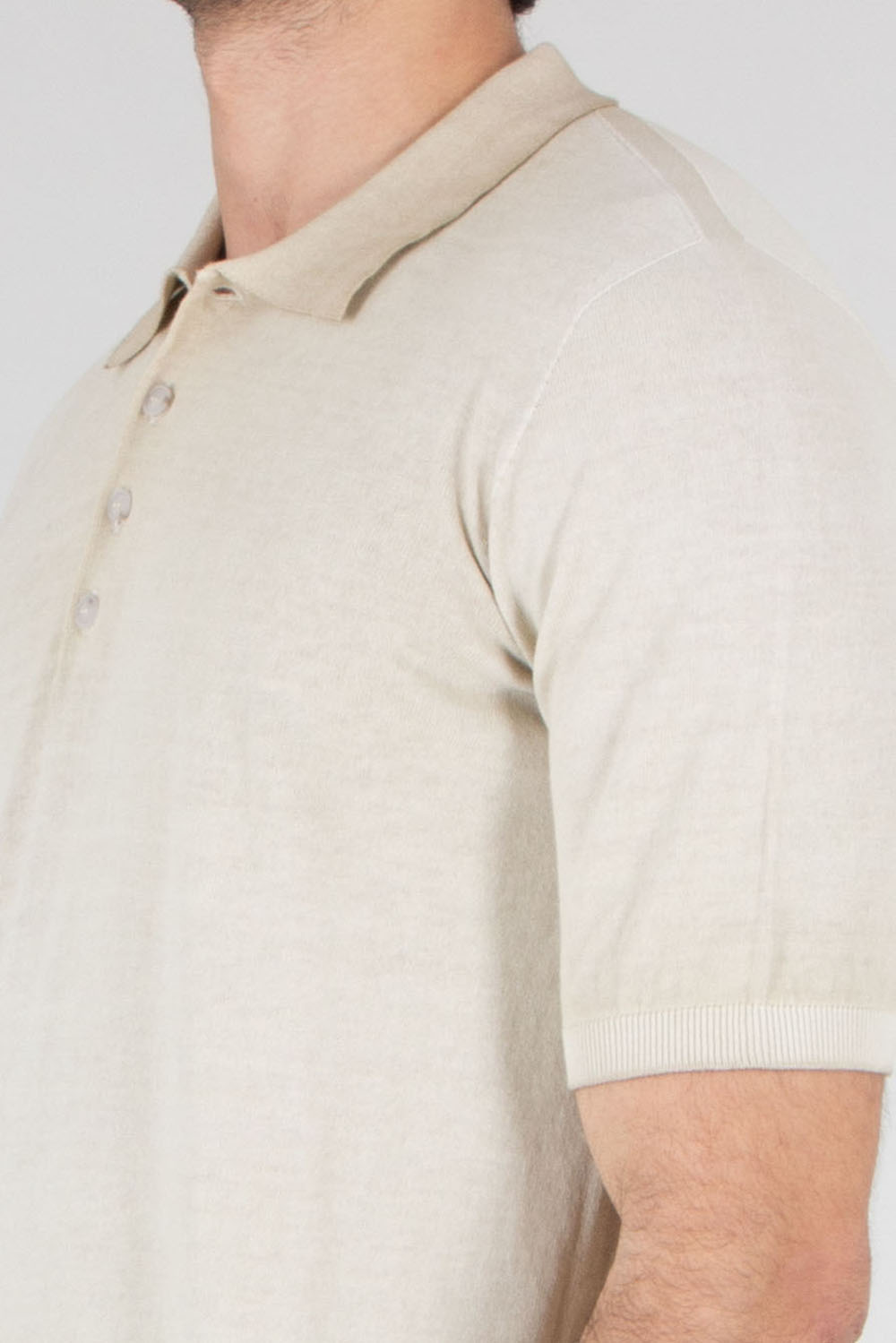 AROVESCIO Regular Fit Cotton Knit Polo