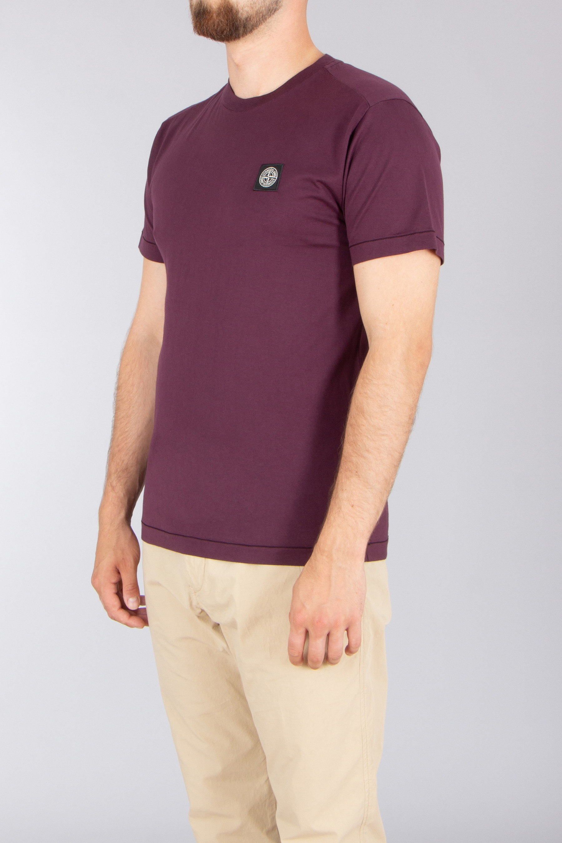 STONE ISLAND Slim Fit Cotton Jersey T-Shirt T-shirt, Erwachsener, Männlich, Mann, Person