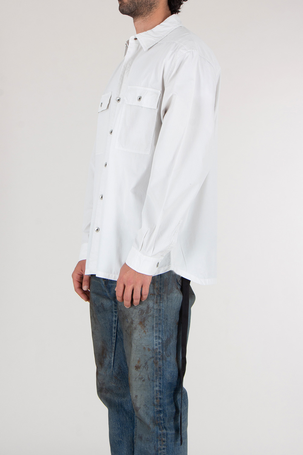 RICK OWENS DRKSHDW Oversized Organic Ripstop Cotton Overshirt Jumbo