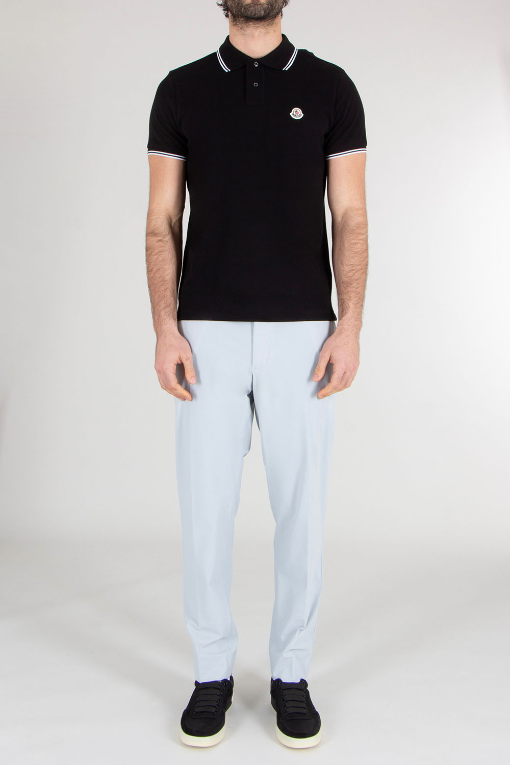 MONCLER Slim Fit Cotton Piqué Polo Shirt