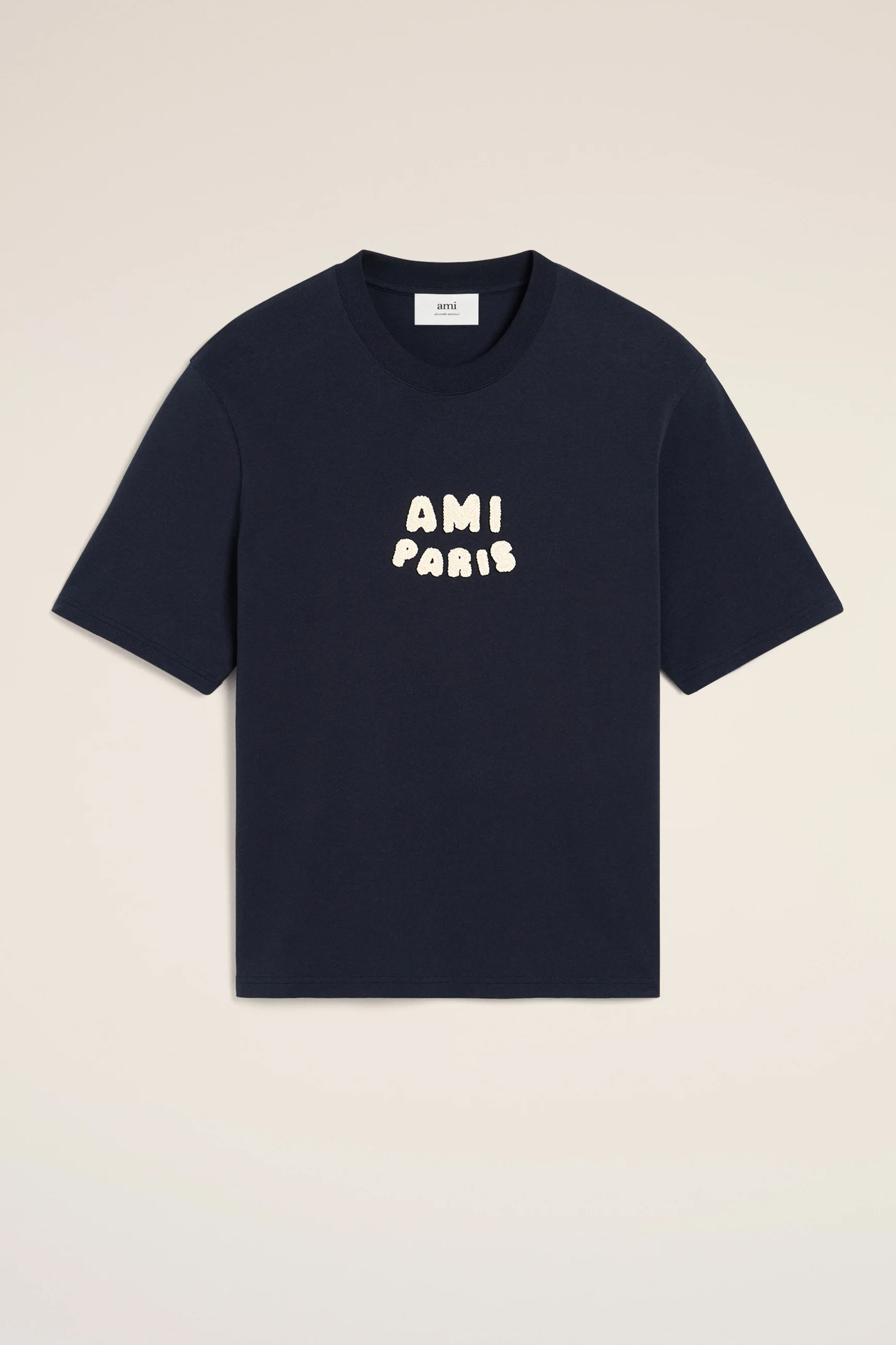 AMI PARIS Boxy Fit Organic Cotton Jersey T-Shirt AMI PARIS Boxy Fit Organic Cotton Jersey T-Shirt