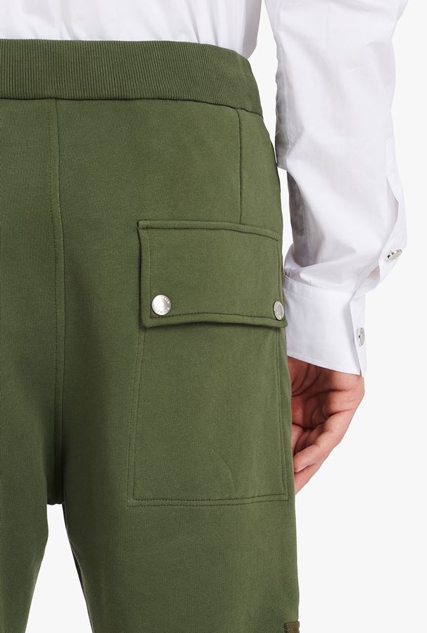 BALMAIN Khaki Cargo Sweatpants BALMAIN Khaki Cargo Sweatpants