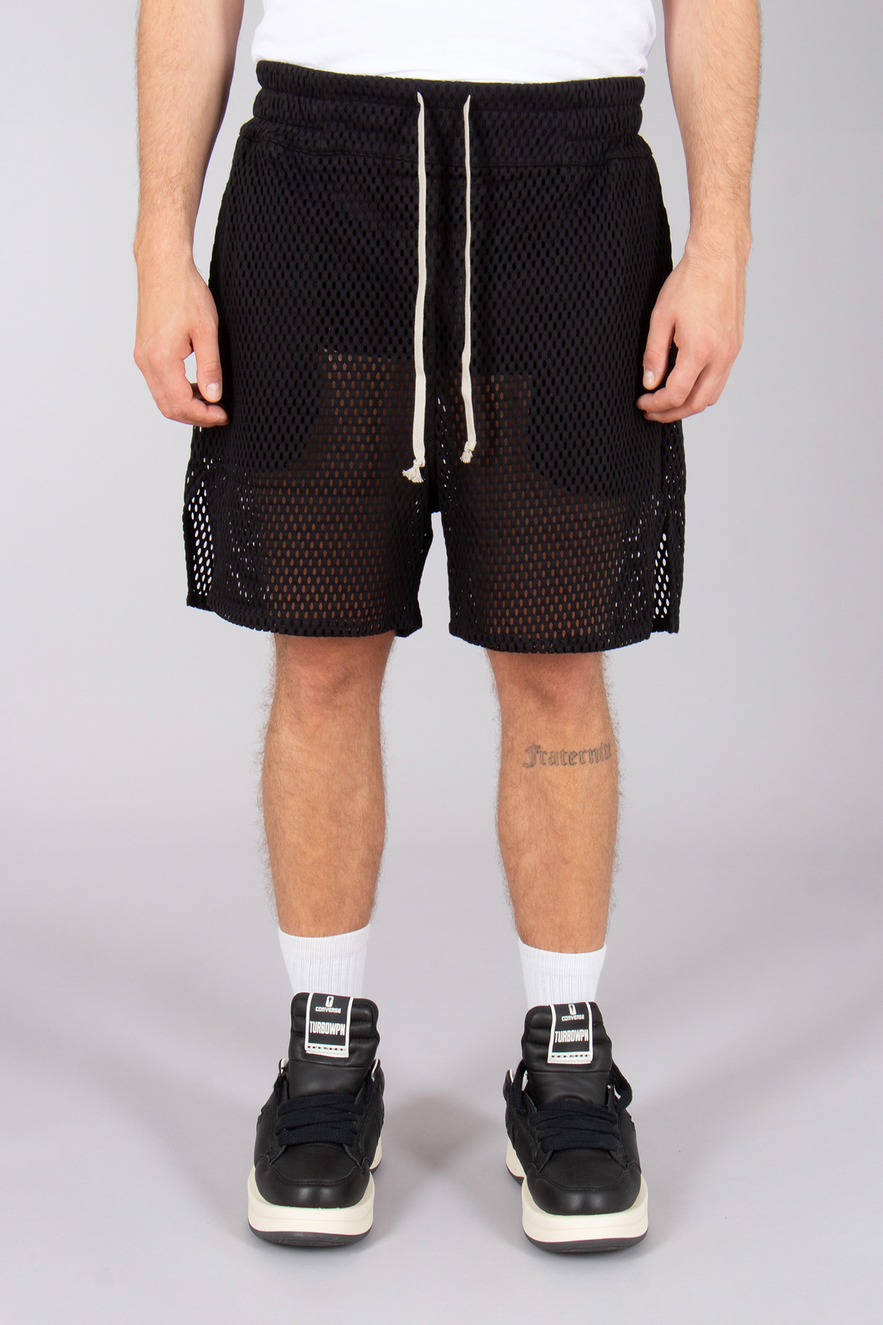 RICK OWENS DRKSHDW X Champion Loose Fit Organic Cotton Mesh Shorts