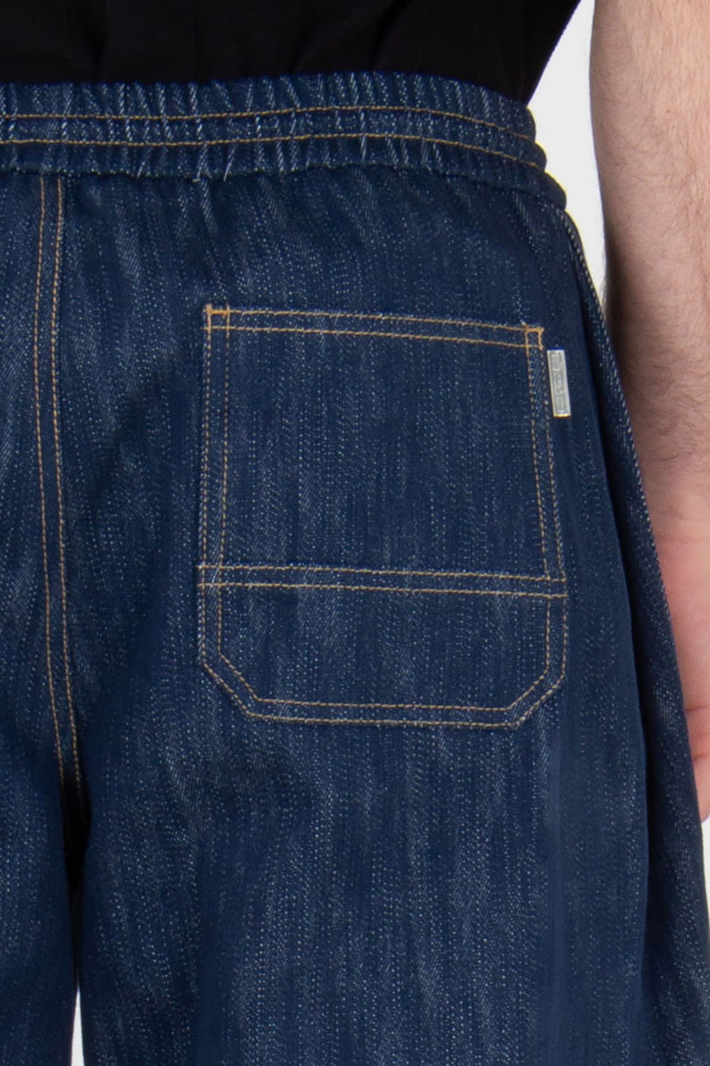 JUNN.J Loose Fit Draw Cord Denim Jeans