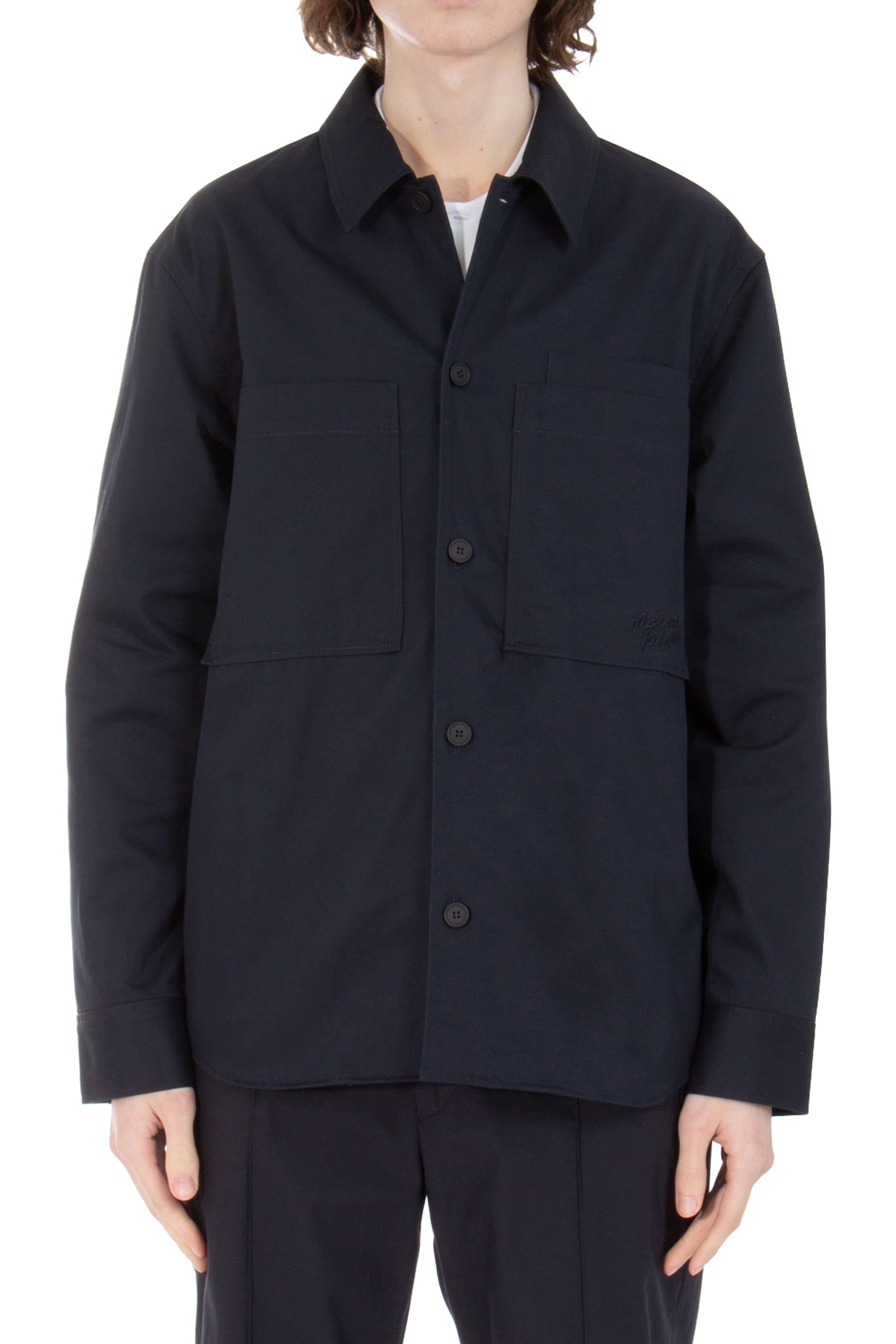 MAISON KITSUNÉ Cotton Gabardine Overshirt MAISON KITSUNÉ Cotton Gabardine Overshirt