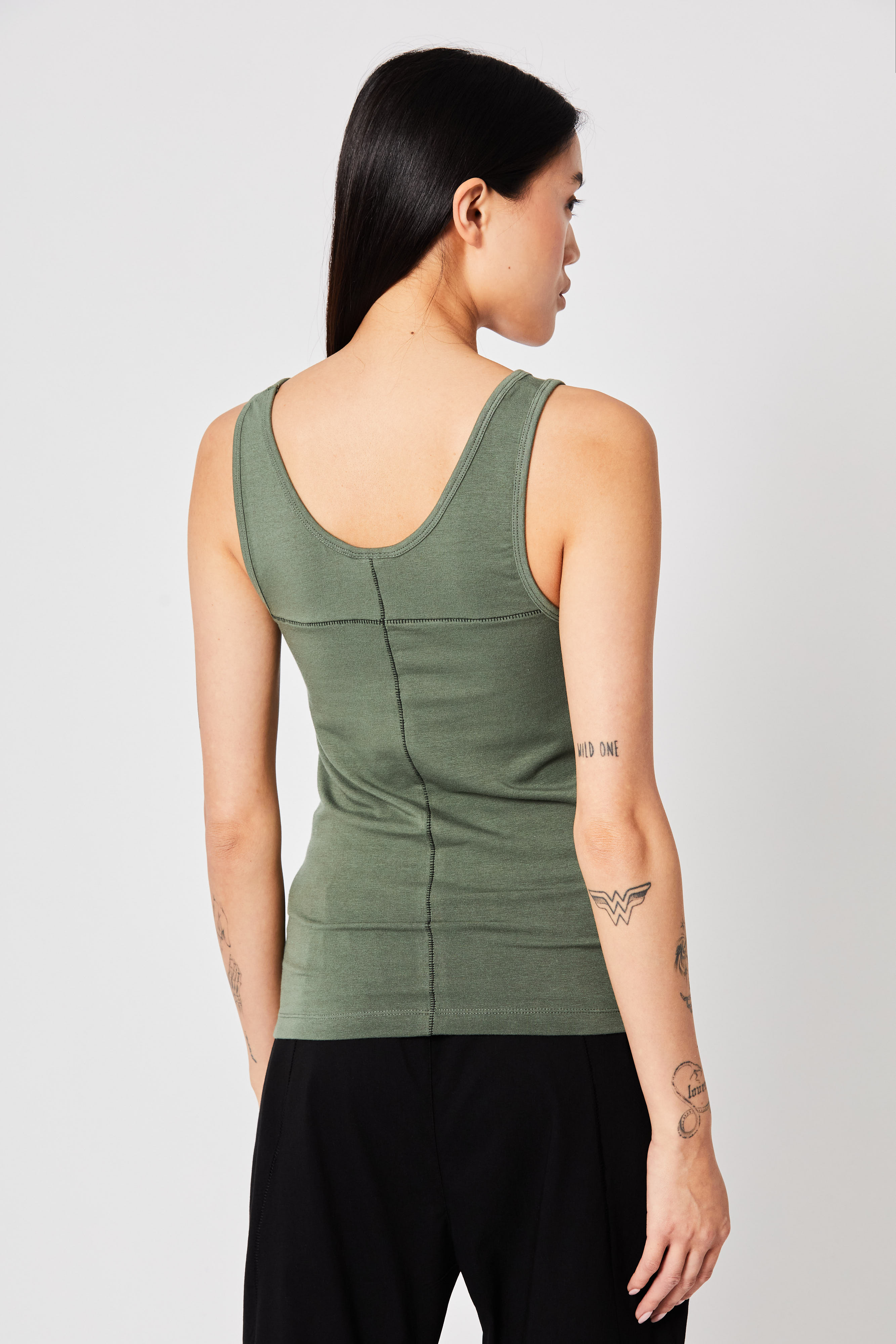 THOM KROM Cotton-Modal Stretch Tank Top