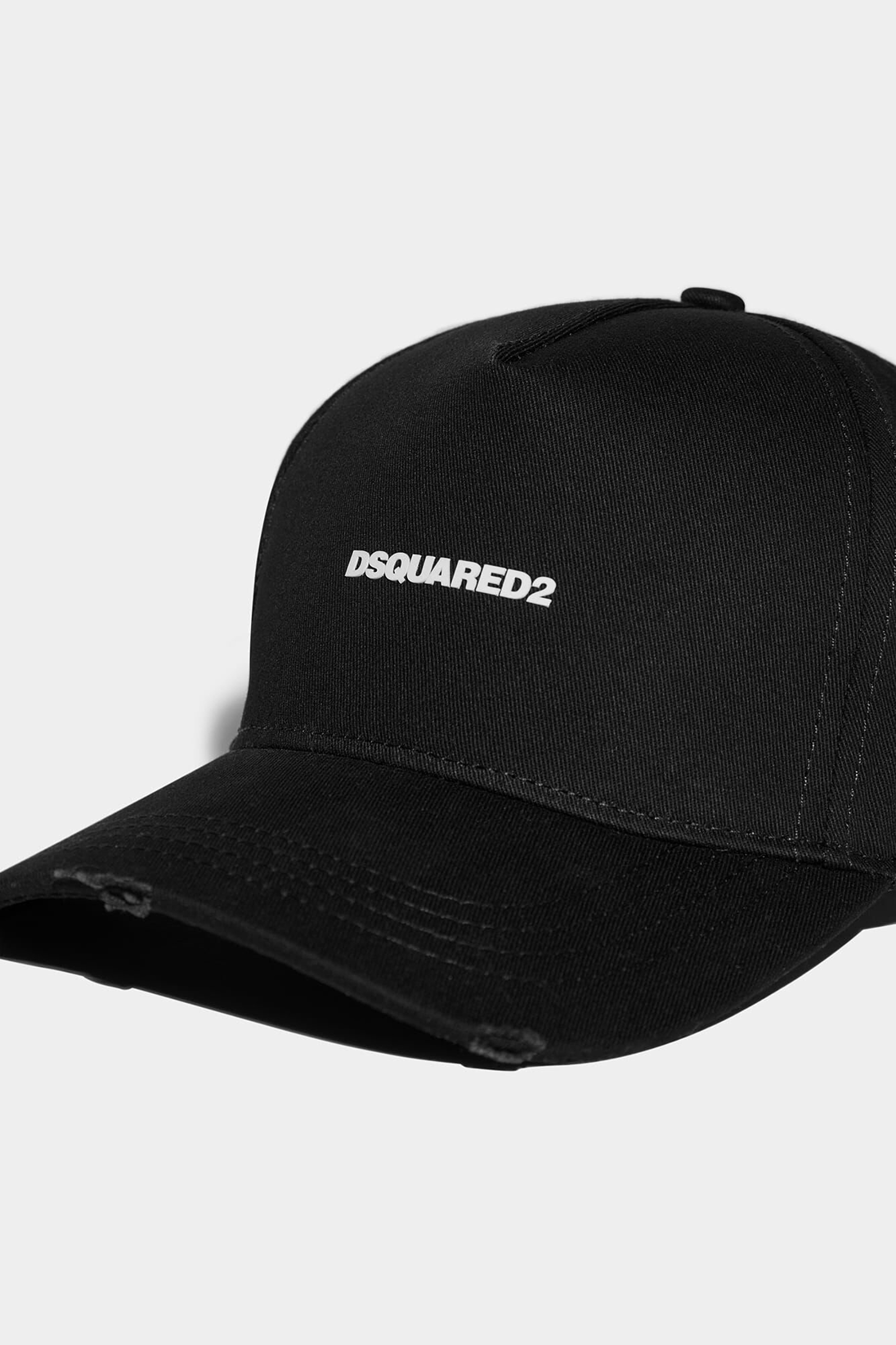 DSQUARED2 Printed Cotton Gabardine Mini Logo Baseball Cap Baseball-Kappe, Kappe, Kleidung, Hut