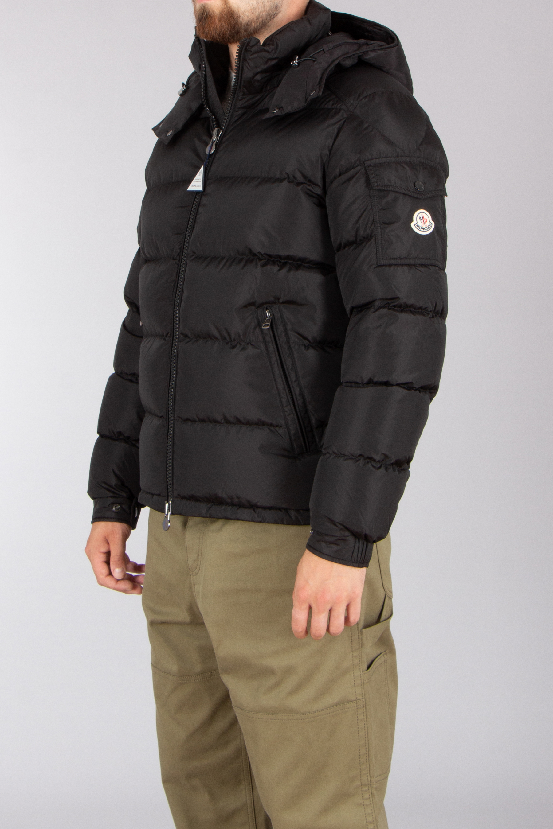 MONCLER Maya Regular Fit Nylon Technique Down Jacket Mantel, Jacke, Erwachsener, Mann, Person