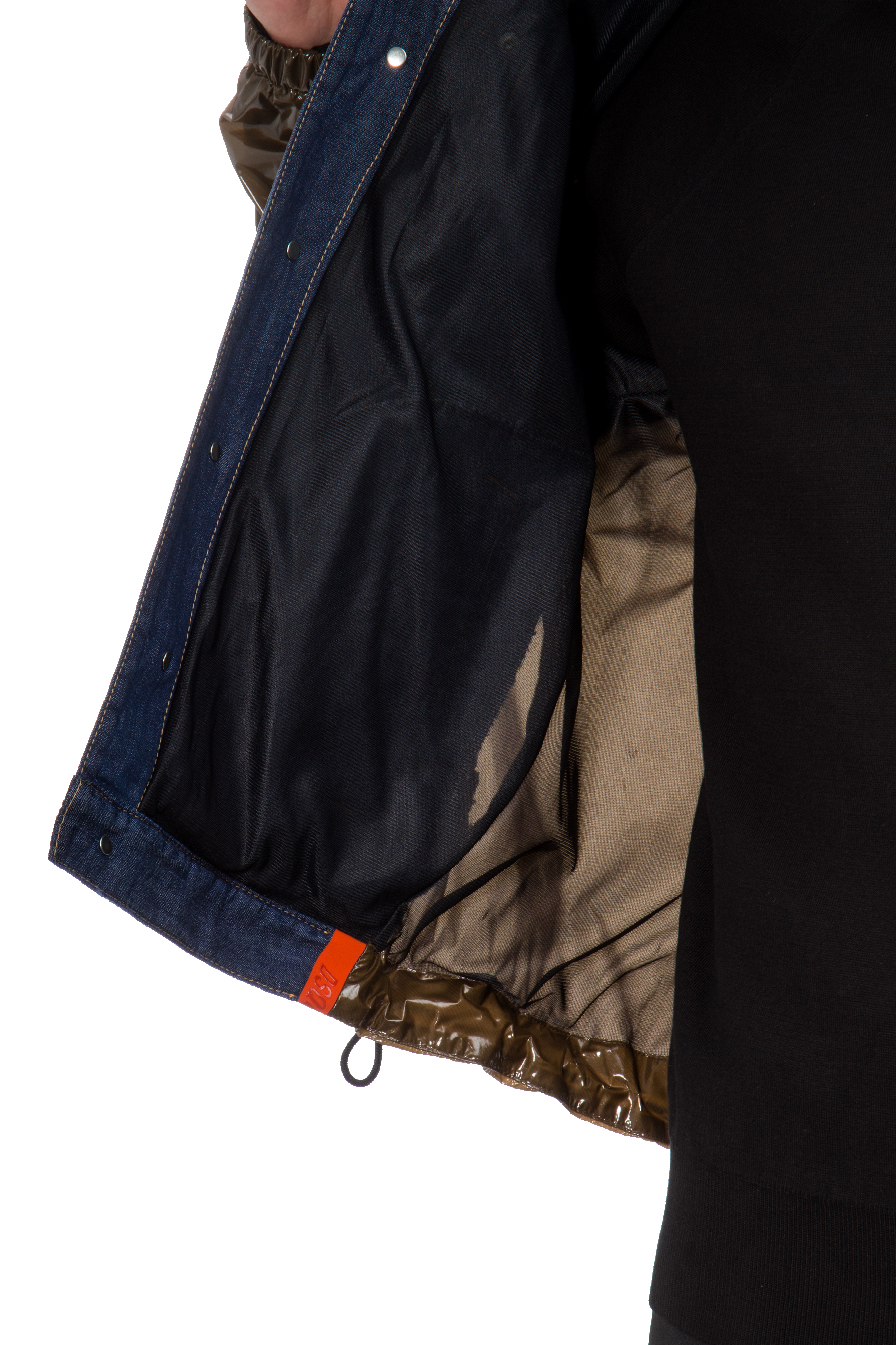 DSQUARED2 Cotton Stretch Denim & Nylon Ripstop Jacket DSQUARED2 Cotton Stretch Denim & Nylon Ripstop Jacket