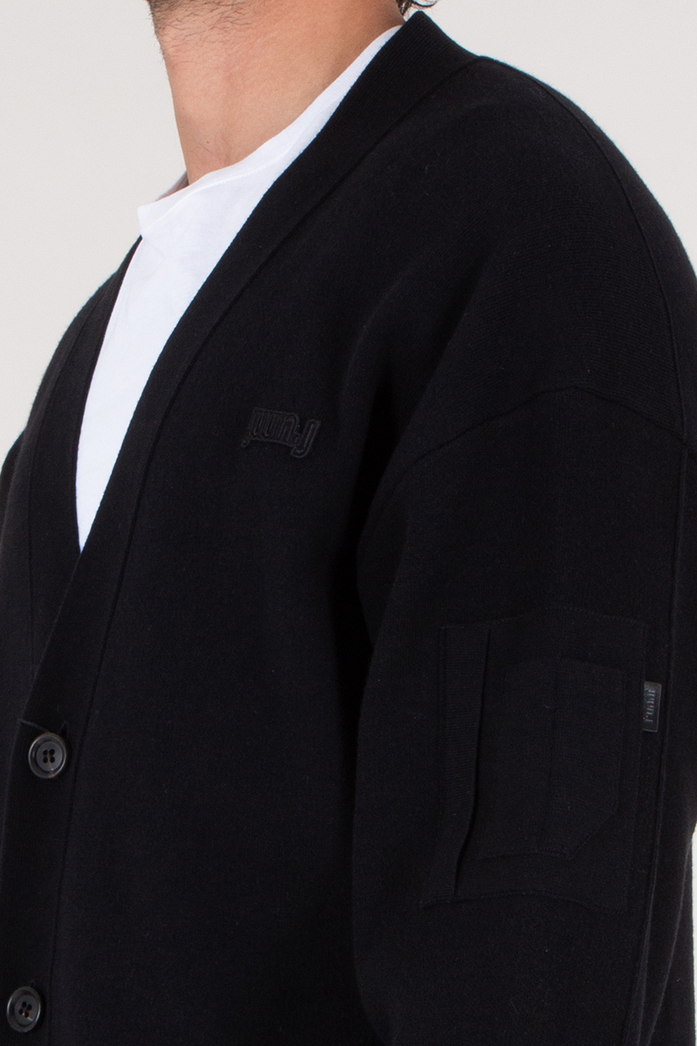 JUNN.J Oversized Cotton Wool Cardigan