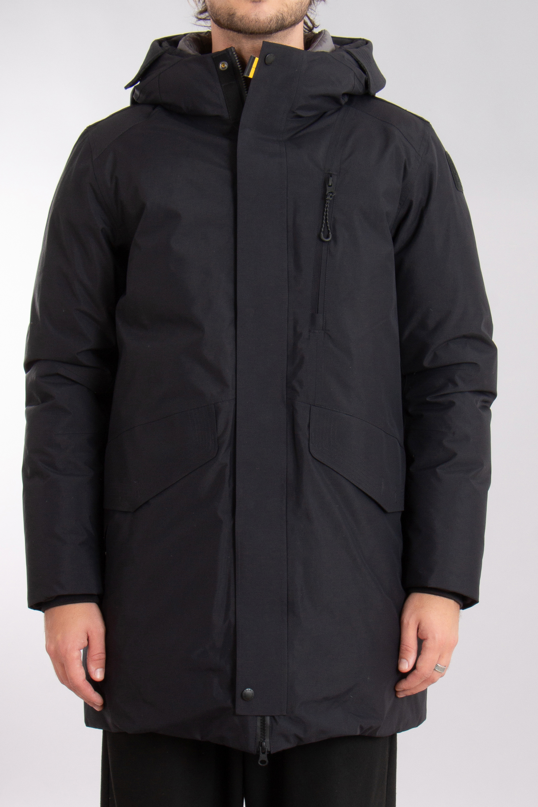 PARAJUMPERS Nylon Blend Hooded Down Jacket Hayate PARAJUMPERS Nylon Blend Hooded Down Jacket Hayate