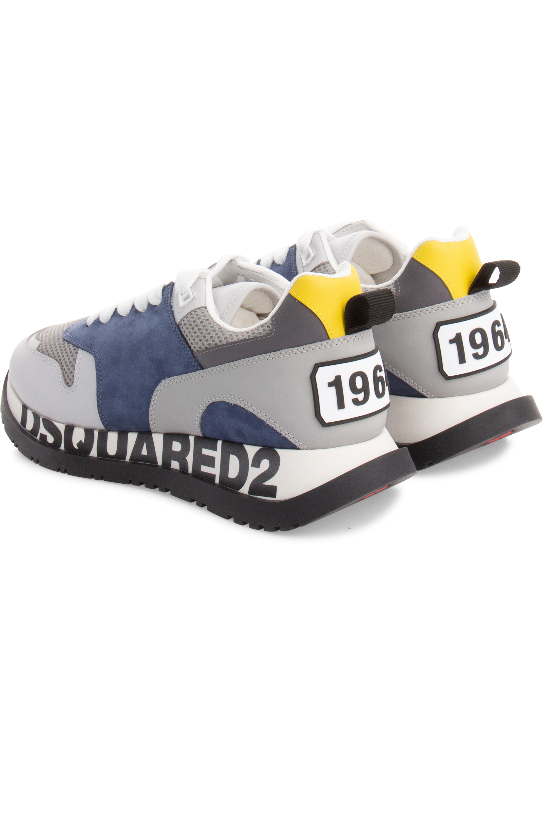 DSQUARED2 Leather & Mesh Running Sneakers DSQUARED2 Leather & Mesh Running Sneakers