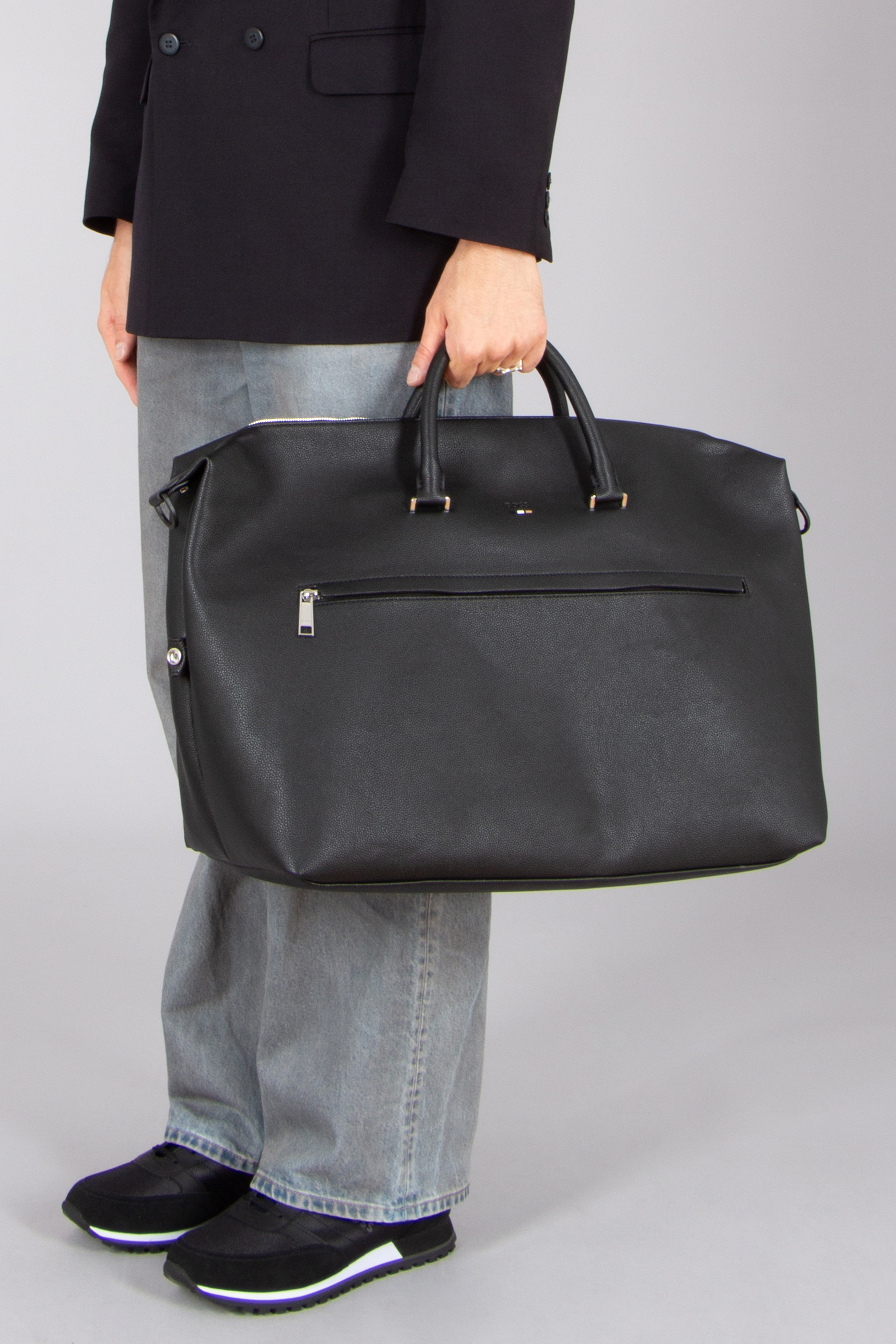 BOSS Grained Faux Leather Soft Holdall Tasche, Handtasche, Aktentasche, Schuhe, Schuh