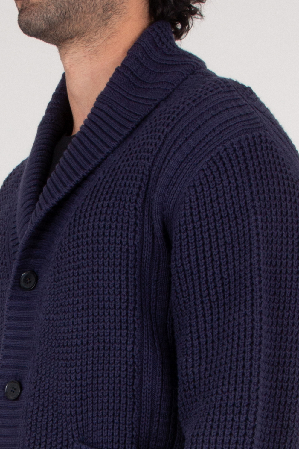 ZEGNA Knitted Silk Cotton Fisherman's Rib Cardigan