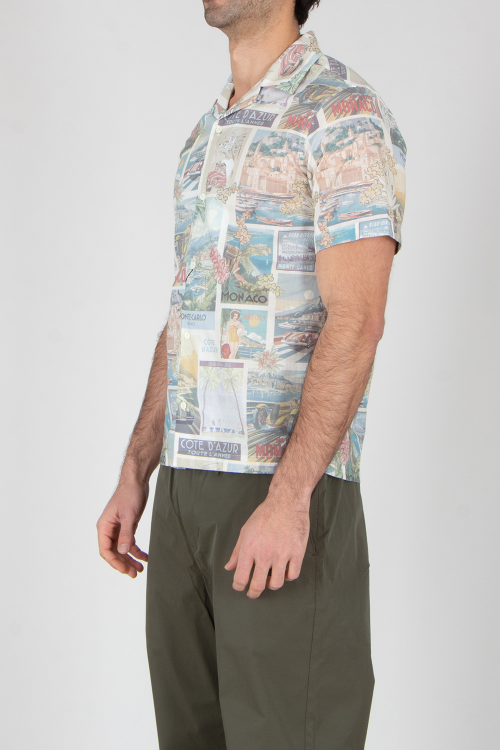 VAN LAACK Boxy Fit Printed Cotton Short-Sleeve Shirt Ridu