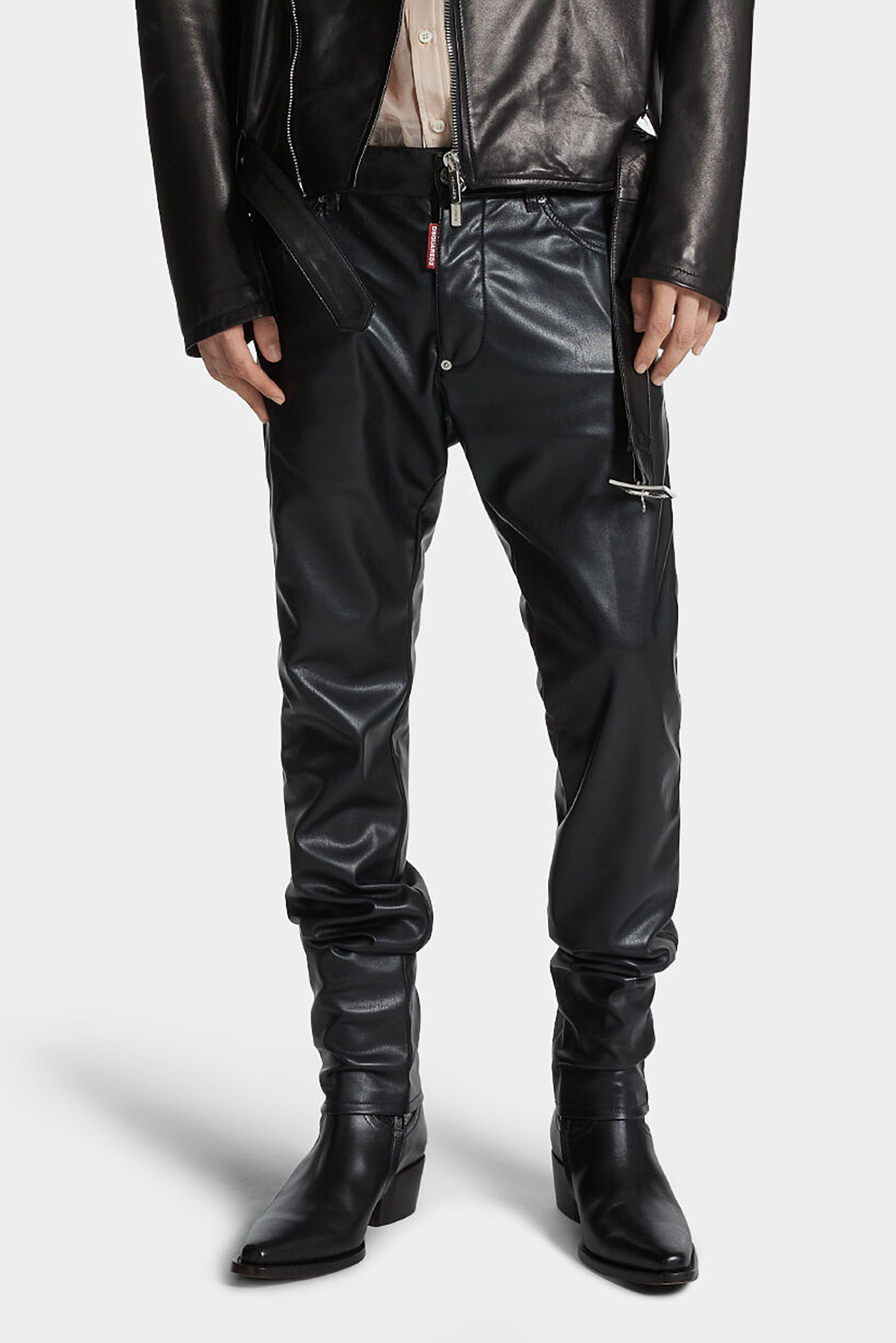 DSQUARED2 Faux Leather Cool Guy Jeans DSQUARED2 Faux Leather Cool Guy Jeans