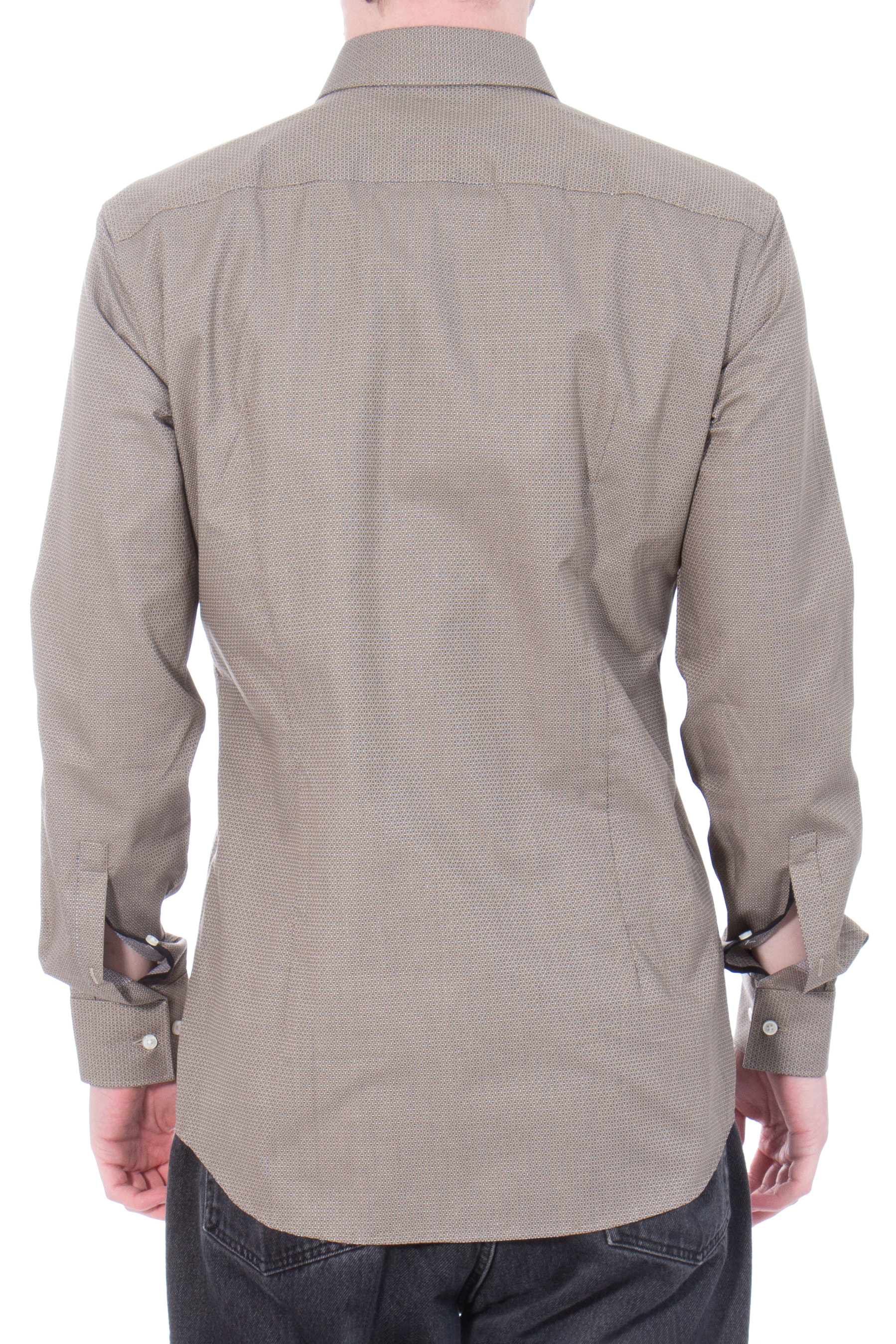 HUGO Slim Fit Micro-Patterned Cotton Shirt Koey HUGO Slim Fit Micro-Patterned Cotton Shirt Koey