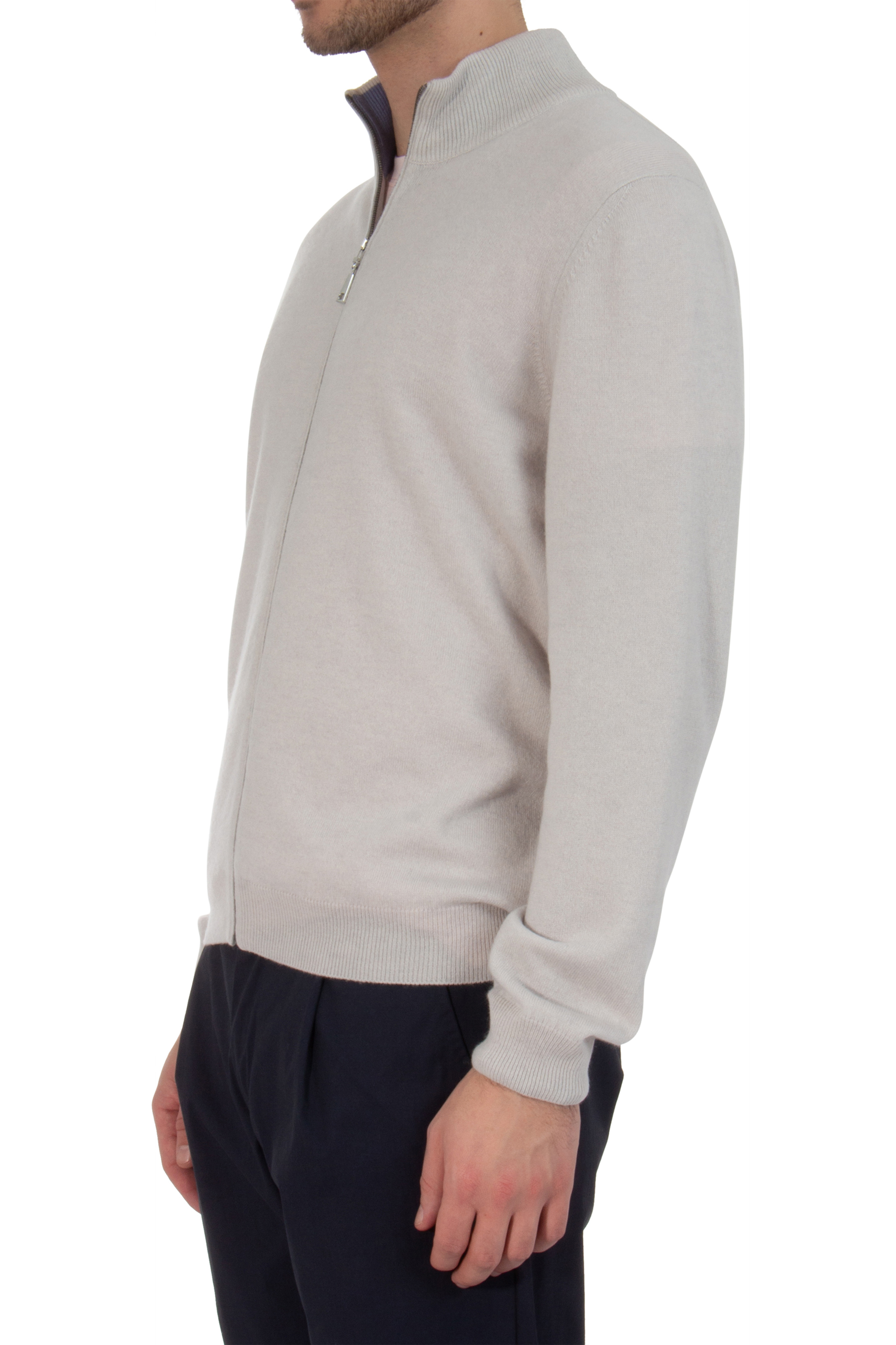 AIDA BARNI Cashmere Zip Cardigan AIDA BARNI Cashmere Zip Cardigan