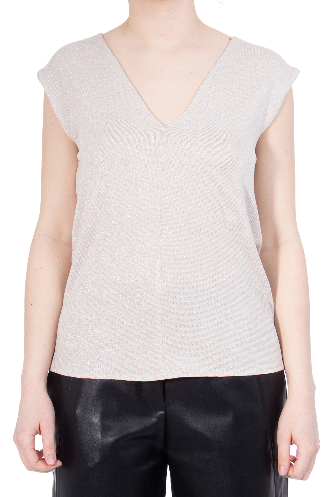 iHEART Glitter Stretch Jersey Top Lore